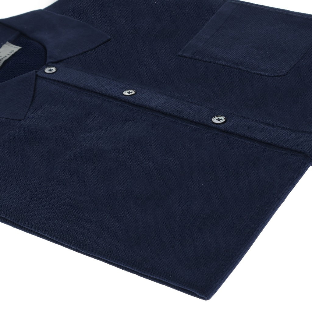 McKINNON & CO X FERRANTE Men's Garment Dyed Casual Shirt in Navy Blue - Perfect for Office Wear, Date Nights & Smart Casual Outfits