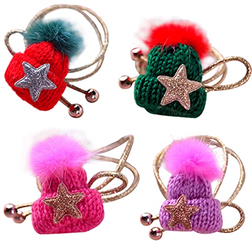 Licogel 4PCS Handmade Soft Hair Barrettes for Girls - Cute Duckbill Hair Clips for Kids Christmas Fashion | Perfect for School, Parties & Daily Hair Styling
