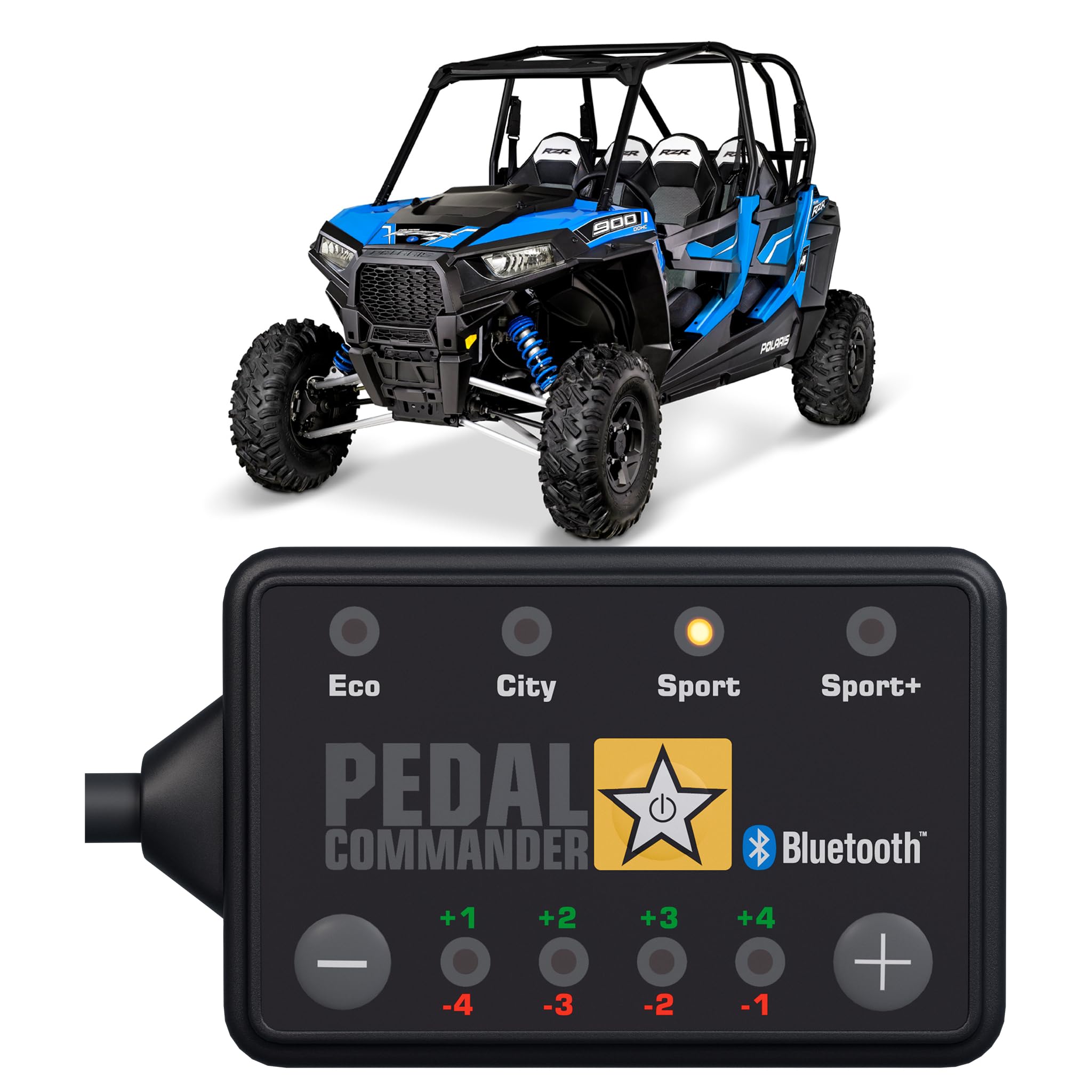 PEDAL COMMANDER Throttle Response Controller for Polaris RZR Models 2015-2025 - Compatible with Trail, RS1, XP, Turbo S, 570, 800, 900, Ranger & General - Off-Road Performance Upgrade for Enhanced Acceleration & Control