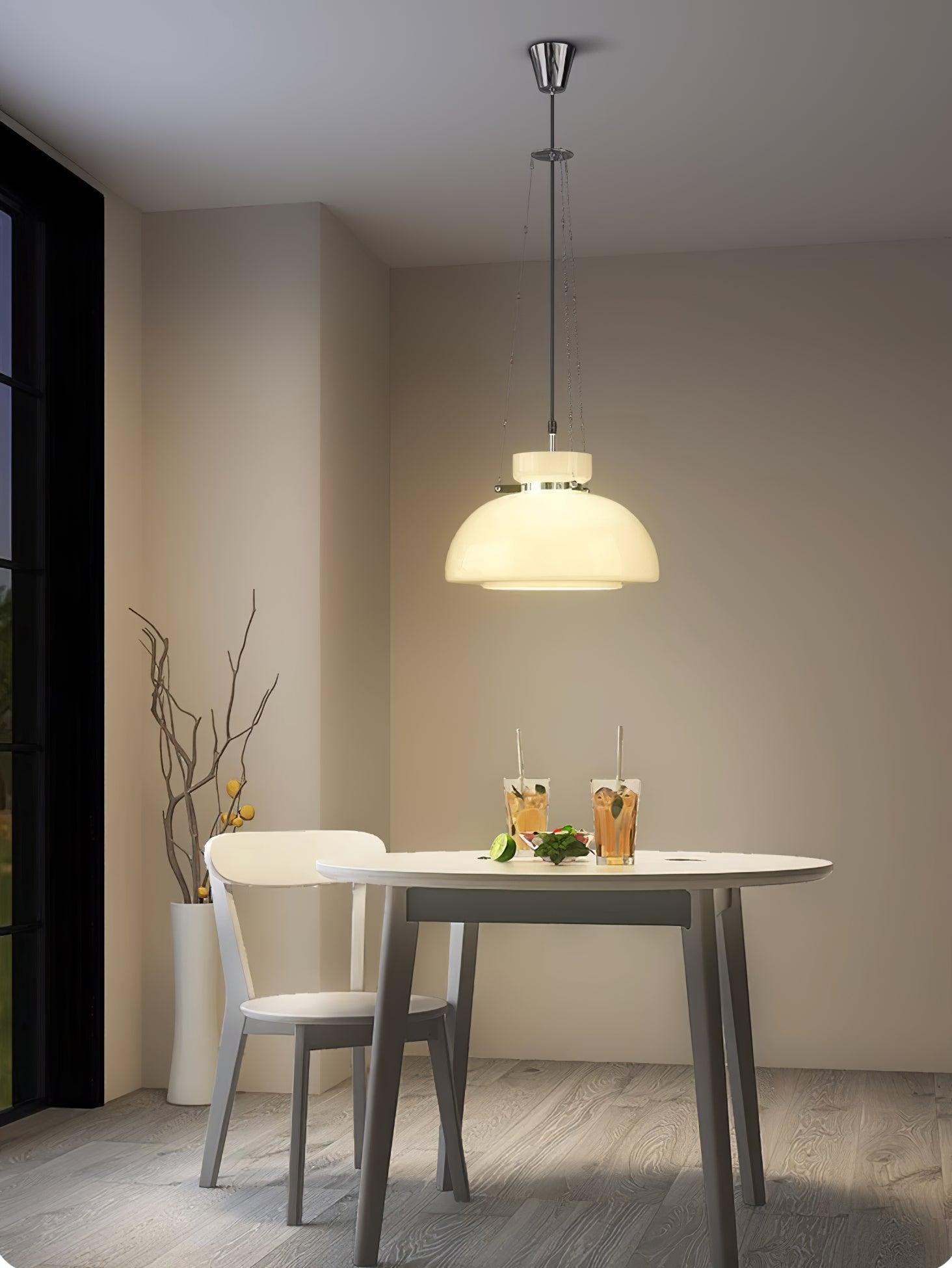 Modern Mack Pendant Light - Industrial Style Hanging Ceiling Lamp for Kitchen Island, Dining Room & Bedroom - Adjustable Height & Vintage Edison Bulb Compatibility