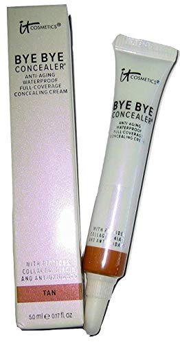 IT Cosmetics Bye Bye Under Eye Anti-Aging Concealer - 0.17 Fl Oz, Tan - Full Coverage for Dark Circles & Wrinkles - Perfect for Everyday Makeup & Travel