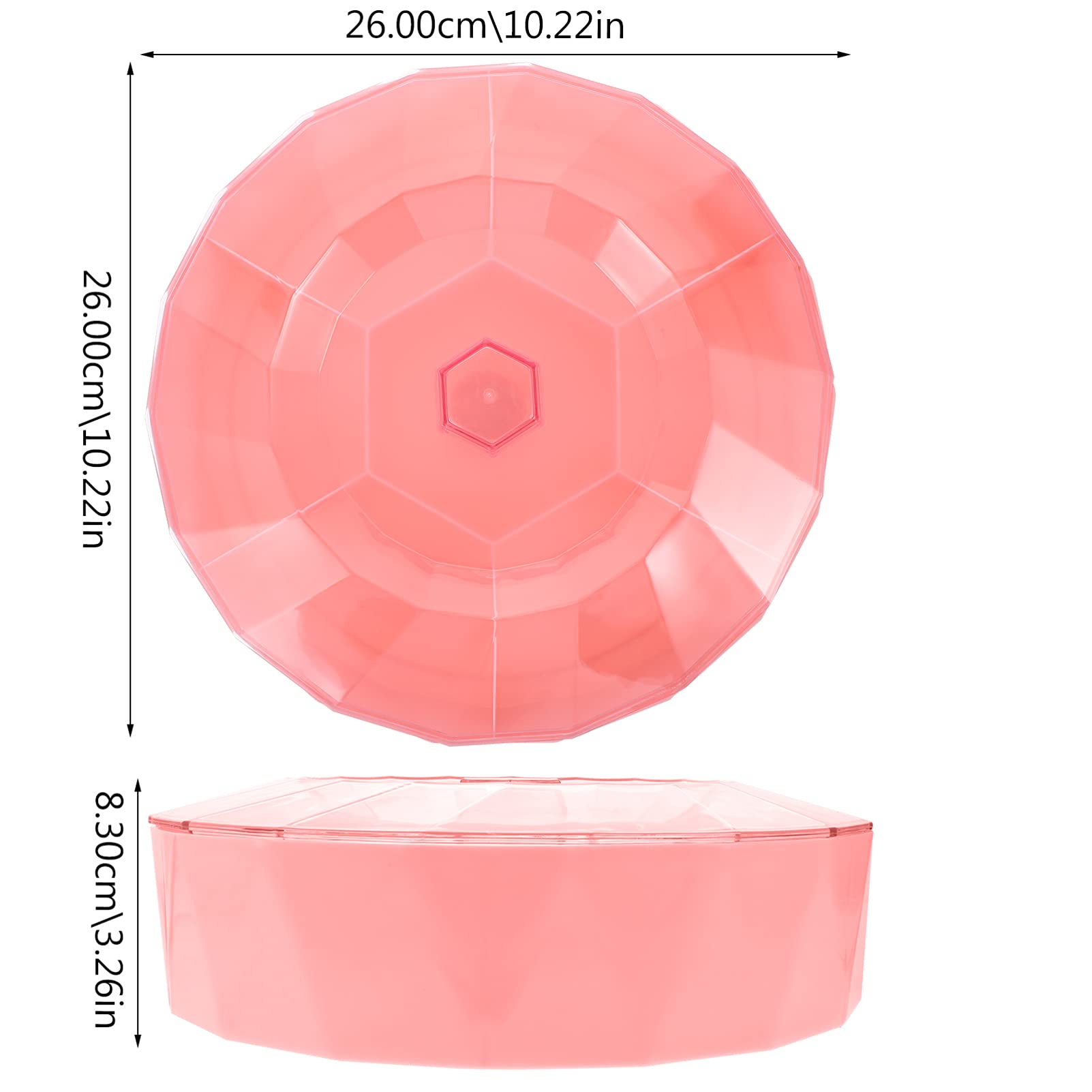 Stylish Hemoton Plastic Dessert Plate Box - Perfect for Candy, Fruit Display & Party Decorations | Ideal for Birthdays, Weddings & Home Decor