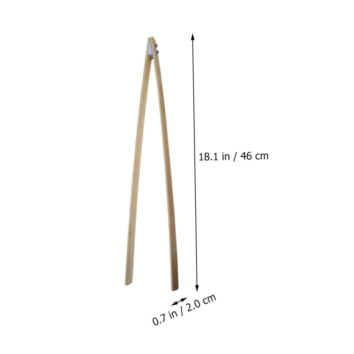 DOITOOL 4-Piece Firewood Grabber Tool Set - Extra Long Bamboo Fireplace Tongs, Crab Log Tongs & Waste Picker for Wood Stove, Camping, and Yard Cleanup - Heavy Duty Reaching Grabber Tool for Fireplace, BBQ, and Outdoor Use