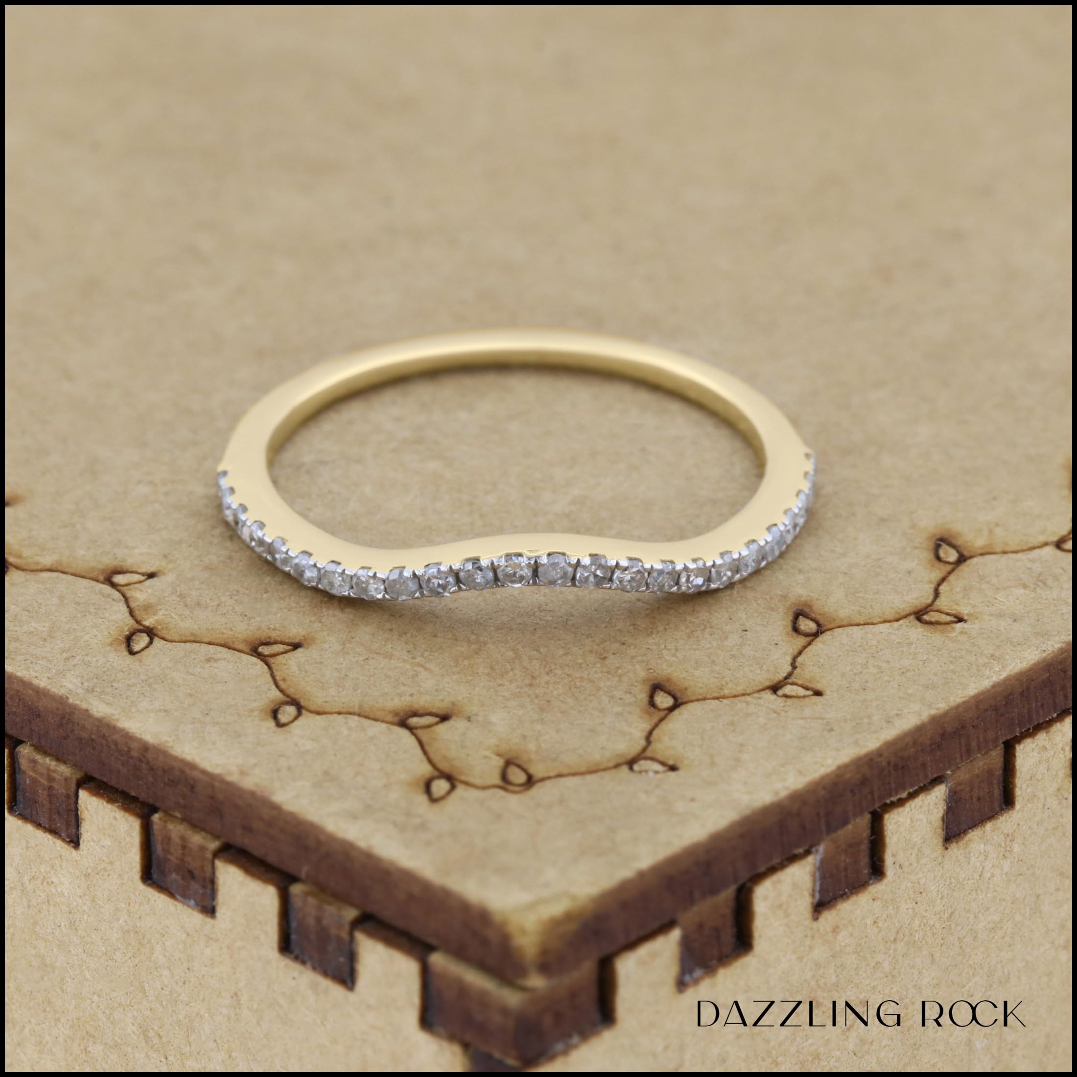0.15 CTTW Round White Diamond Wedding Ring Enhancer Guard Band for Women - Solid Gold Dazzlingrock Collection | Perfect for Bridal, Anniversary & Special Occasions