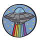 Spaceship Patch - NASA-Inspired Embroidered Iron-On Badge for Jackets, Hats & Backpacks - Perfect for Cosplay, Space Enthusiasts & DIY Craft Projects