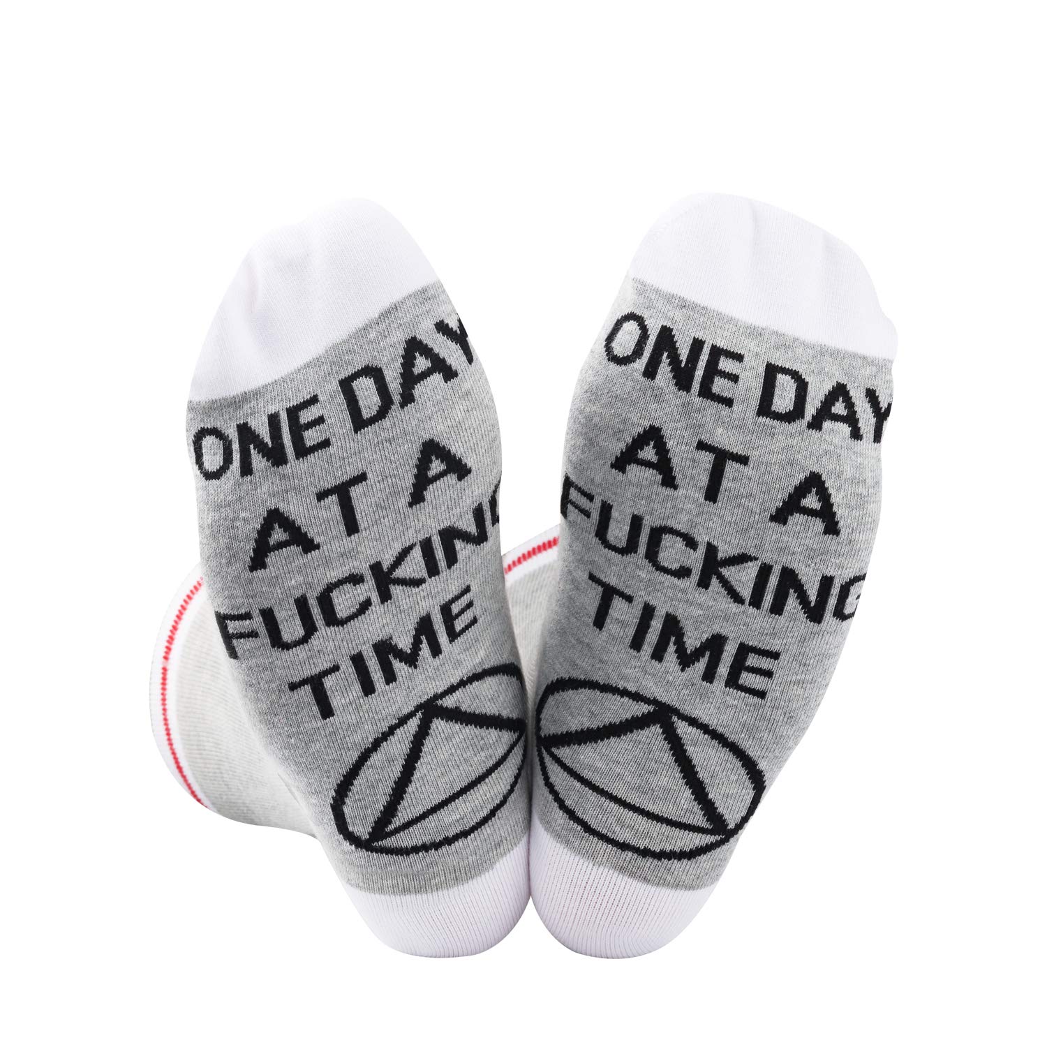 Addiction Recovery Gift Socks - Inspirational AA & NA Sobriety Present with 'One Day at a Time' Message - Perfect for 12-Step Meetings, Sober Anniversaries & Encouragement Gifts