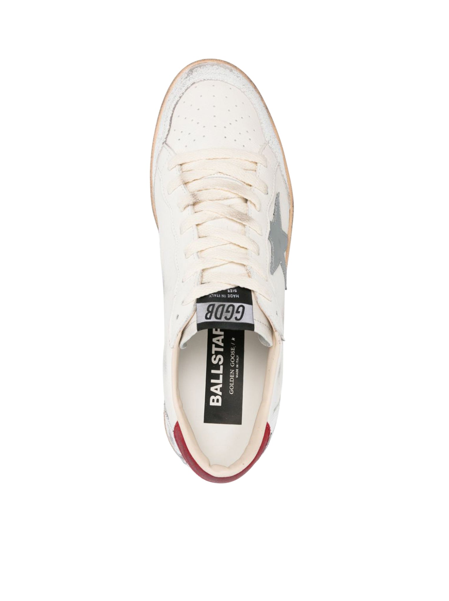 BALLSTAR Sneakers for Men & Women - Premium Hammered & Craquelé Leather Fashion Shoes for Casual Wear, Street Style & Everyday Comfort
