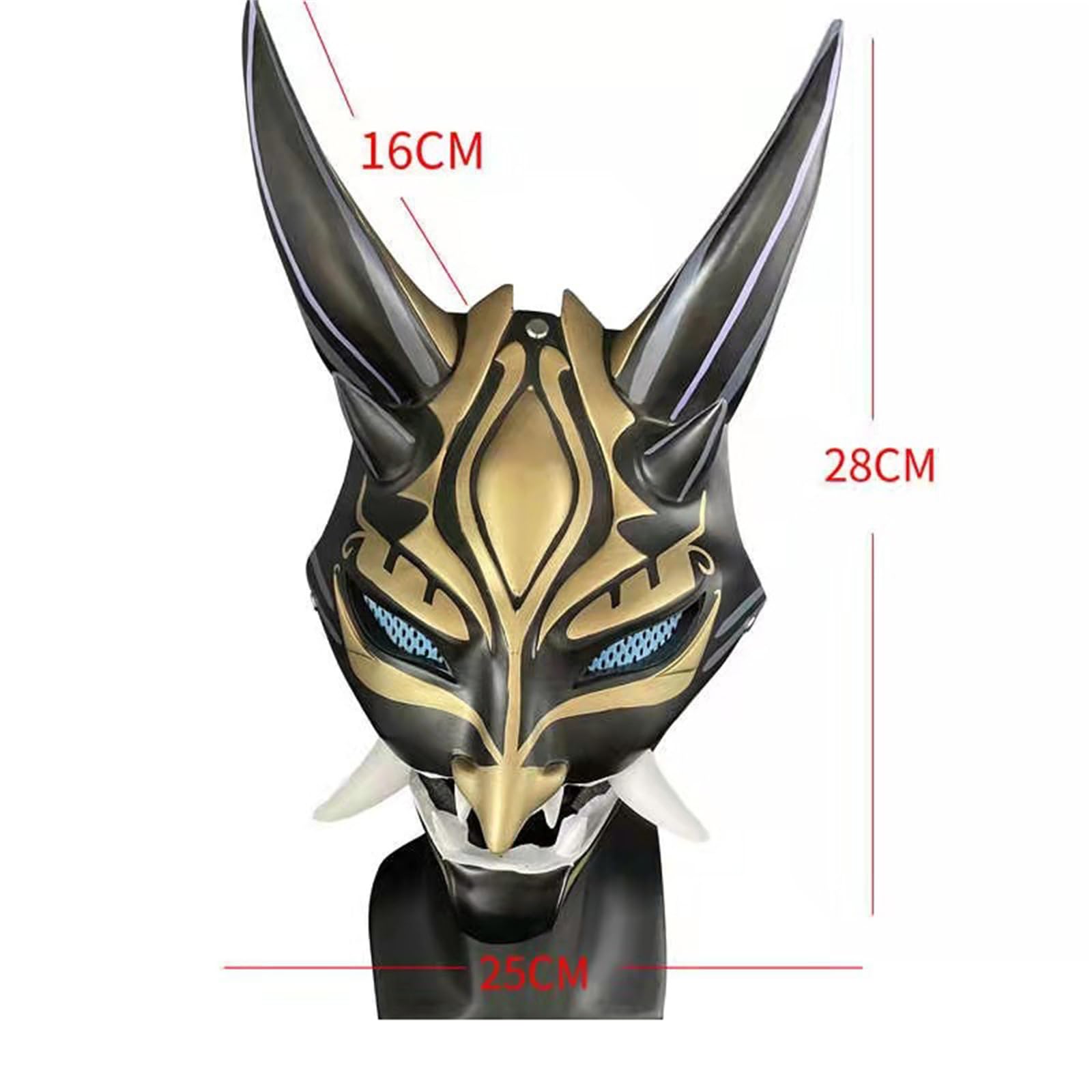 Xiao Cosplay Mask - Genshin Impact Character Halloween Costume Accessory for Anime Fans, Carnival & Fancy Dress Party Props - Perfect Gift for Gamers & Cosplay Enthusiasts