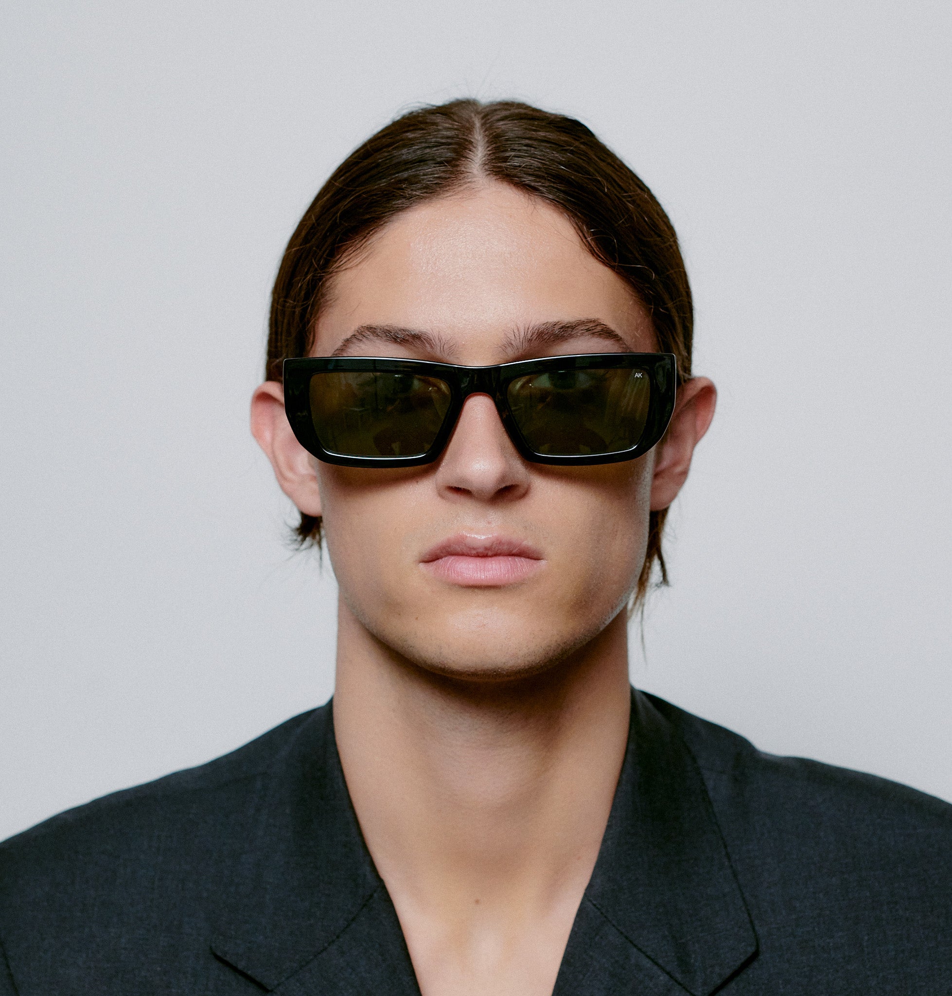 A. Kjaerbede Black Fame Sunglasses - UV Protection, Polarized Lenses for Men & Women - Perfect for Driving, Beach, and Outdoor Activities