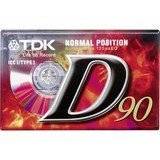 TDK D90 High-Quality Type I Audio Cassette Tapes - 2 Pack for Vintage Music Recording & Playback