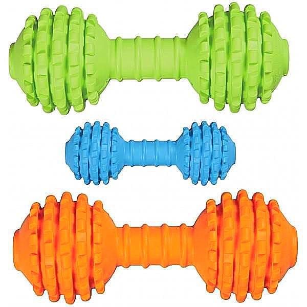 JW Pet Chompion Durable Rubber Chew Toy for Dogs - Tough & Interactive Play for Aggressive Chewers - Perfect for Fetch, Training & Teething Relief