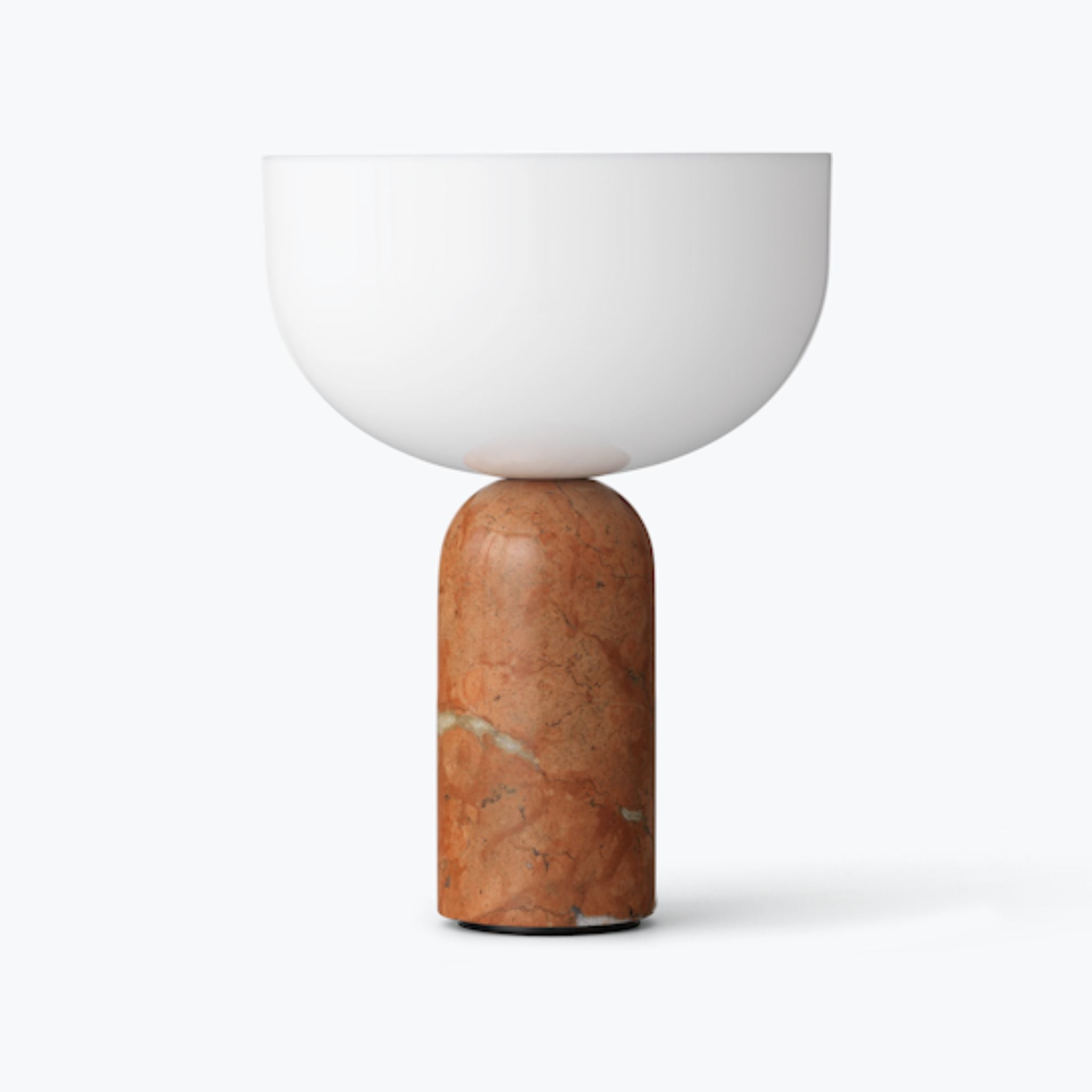 NEW WORKS Kizu Portable Table Lamp - Modern Breccia Pernice Marble Design for Bedroom, Living Room & Office | USB Rechargeable LED Night Light