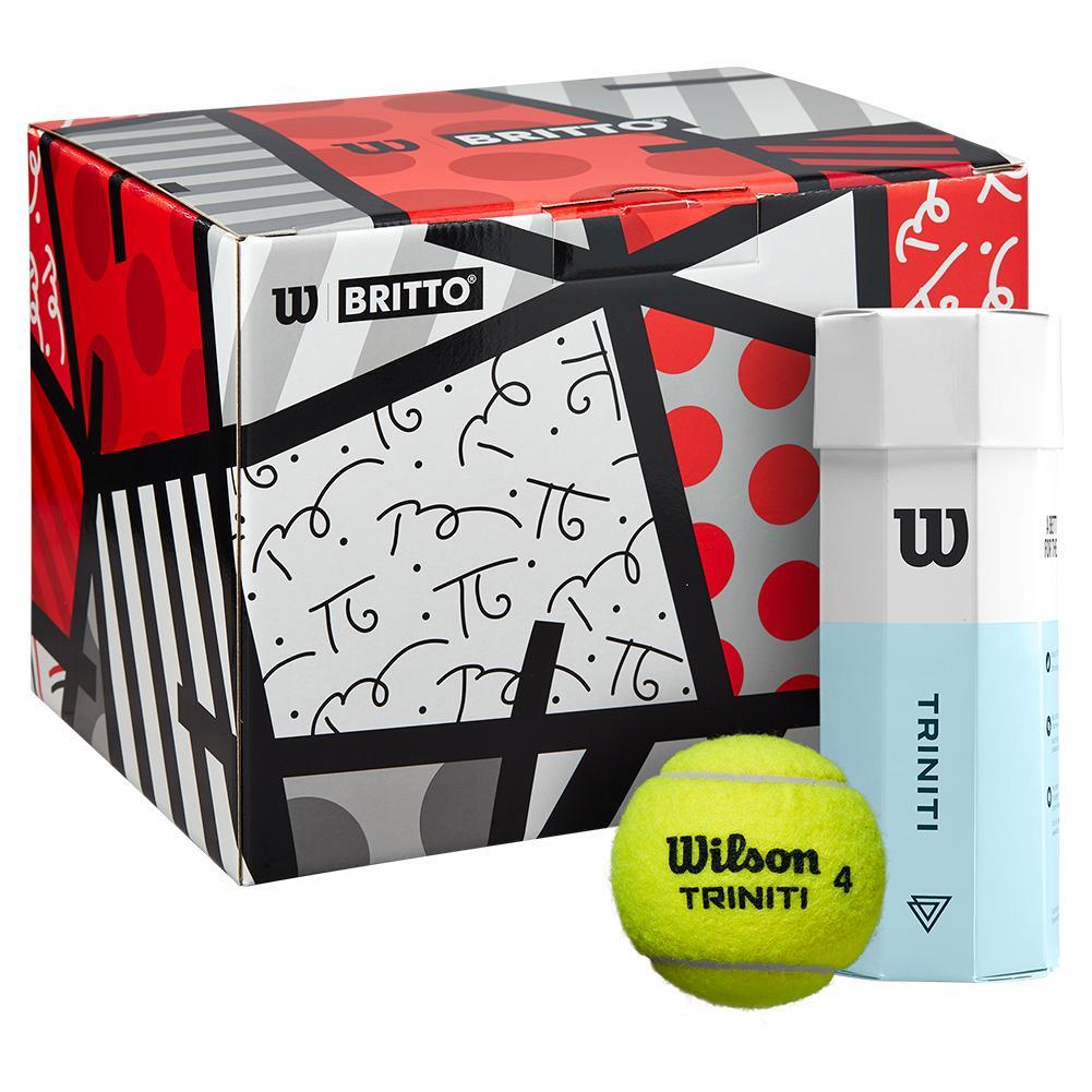 Britto x Triniti Tennis Balls 12 Pack - Premium Dog Toys for Fetch & Training | Durable Chew-Resistant Balls for Active Pets