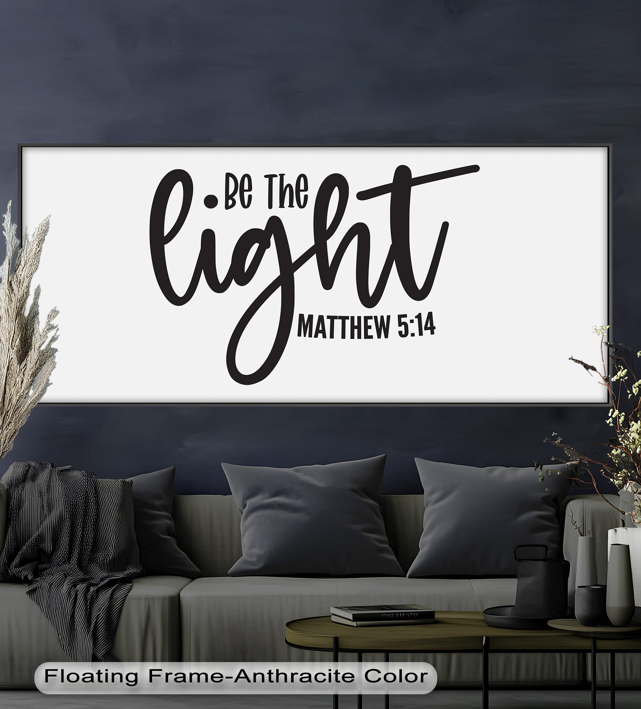 Be The Light - Matthew 5:14 Bible Verse Oil Painting - Christian Home Decor & Gift for Religious Inspiration