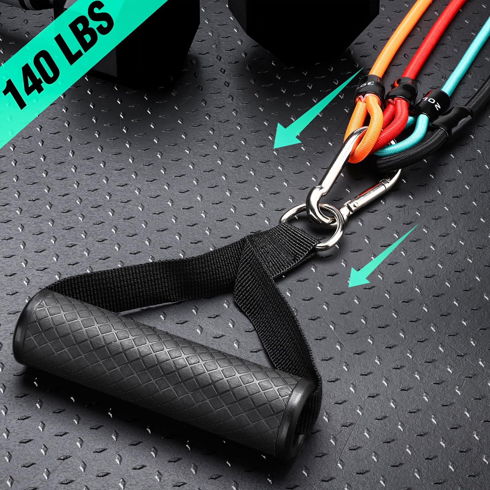 TOBWOLF Baseball Resistance Bands Set - Professional Latex Training Equipment with Interchangeable Grips for Pitching & Throwing - Improve Arm Strength for Baseball Players & Pitchers - Perfect for Home, Gym, and Field Training Sessions