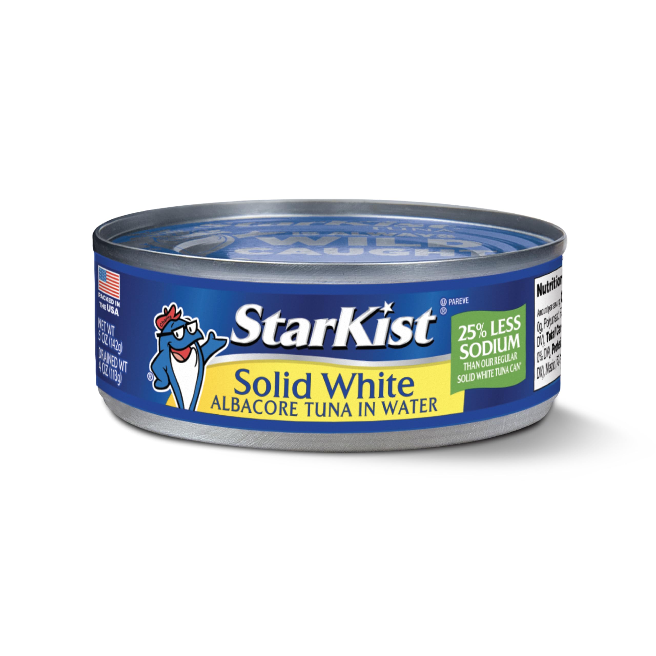 StarKist Solid White Albacore Tuna in Water - Low Sodium, High Protein Canned Tuna, 5 oz (Pack of 12) - Perfect for Salads, Sandwiches & Healthy Meal Prep