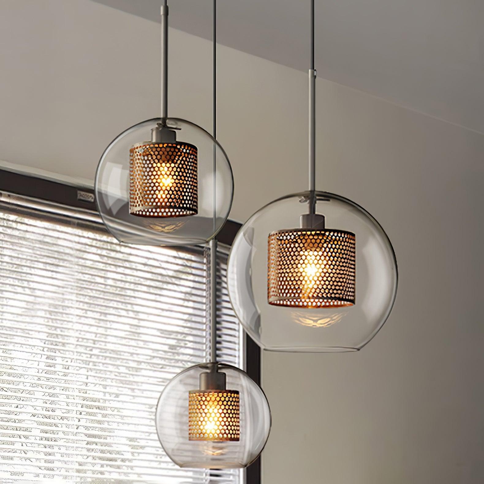Elegant Chiswick Glass Pendant Light - Modern Ceiling Lighting Fixture for Dining Room, Kitchen Island & Bedroom Decor