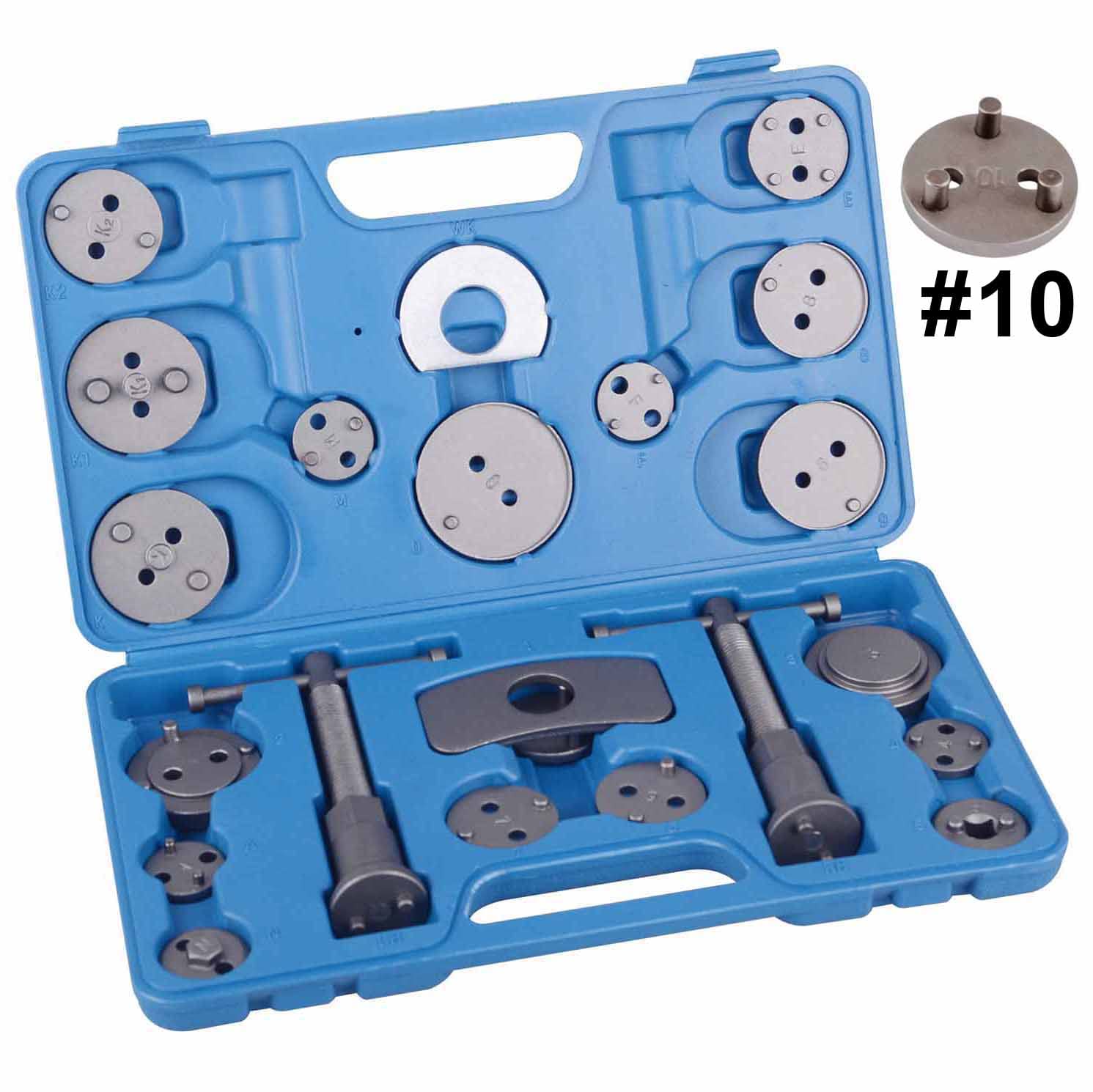 22-Piece Disc Brake Caliper Piston Rewind Tool Kit Set - Professional Brake Repair Tool for Cars, Trucks & SUVs - Perfect for Mechanics & DIY Auto Maintenance