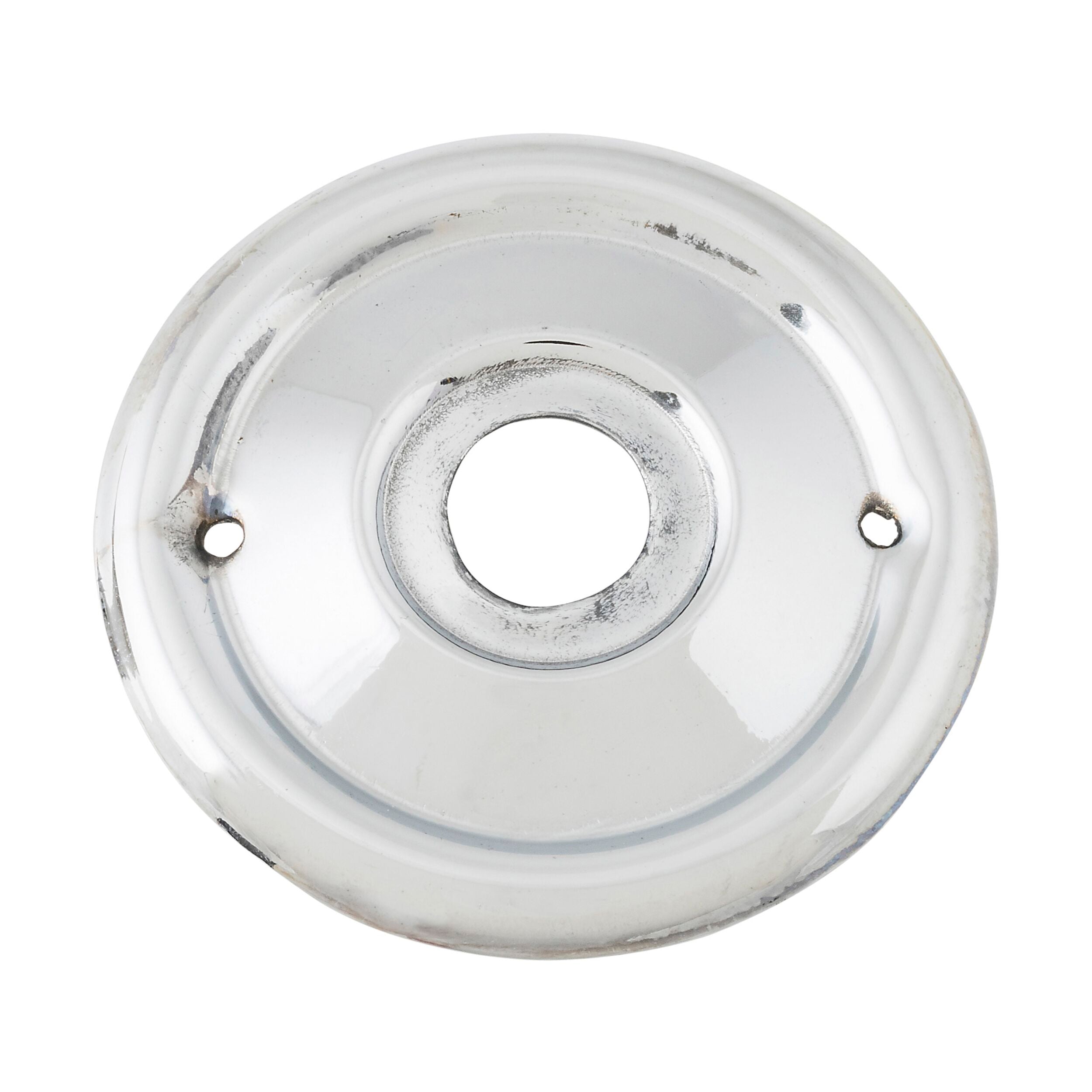 0865 Chrome Plated Backplate for Milled Edge Mortice Knob Pair - 52mm Durable Hardware for Cabinet & Door Installation | Perfect for Home Renovation and Furniture Upgrade