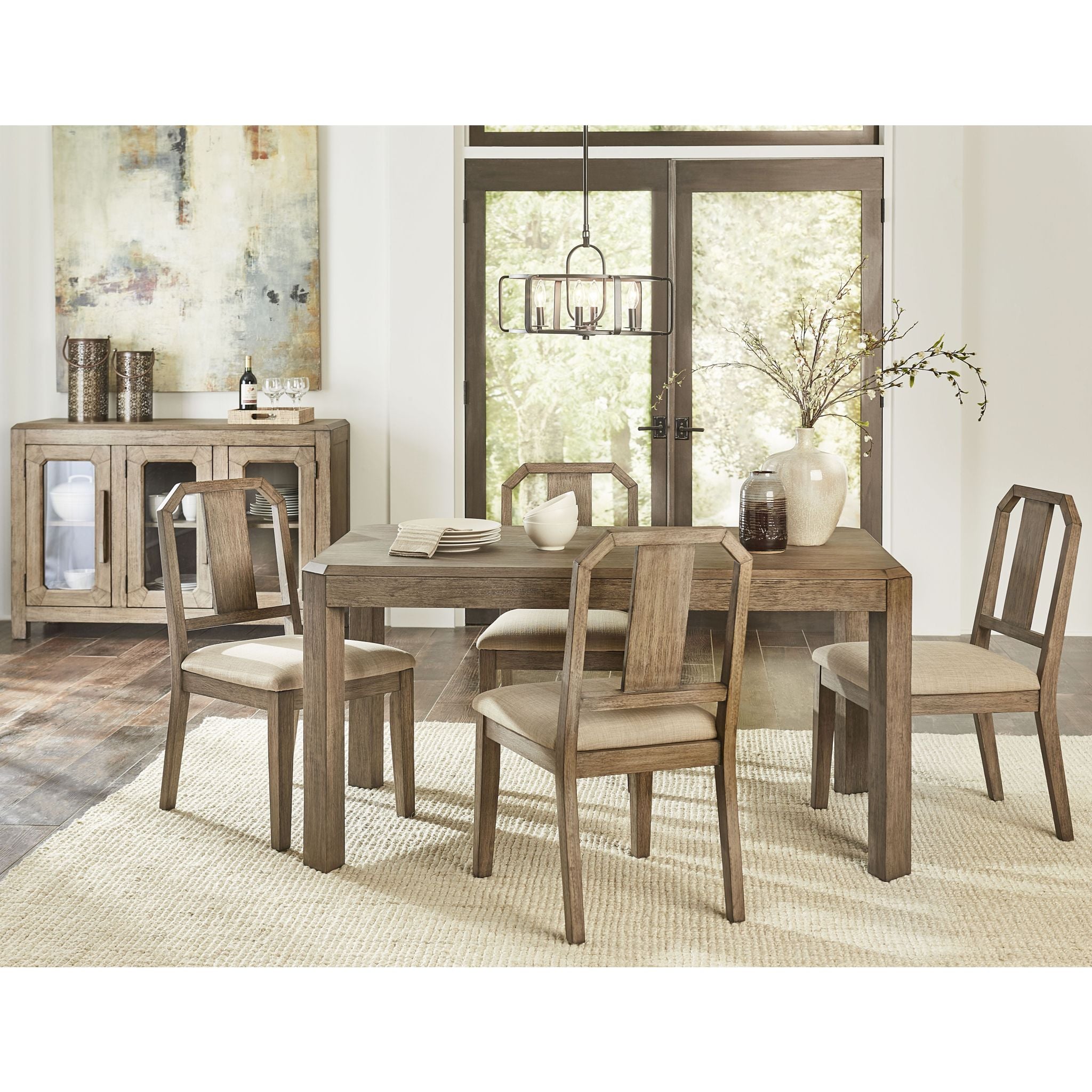 Acadia 5-Piece Outdoor Dining Set - Patio Furniture with Table & 4 Chairs - Perfect for Backyard, Garden, and Poolside Gatherings