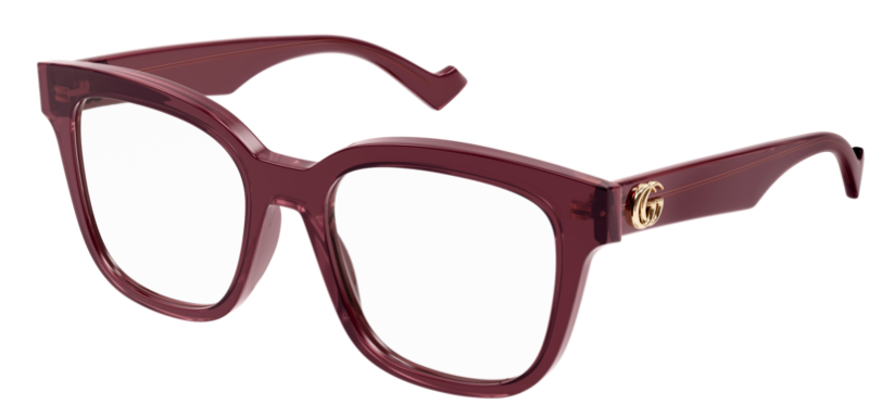 Gucci GG 0958O 006 Burgundy Square Frame Women's Eyeglasses - Stylish Designer Glasses for Women, Perfect for Work, Reading & Fashion Accessories