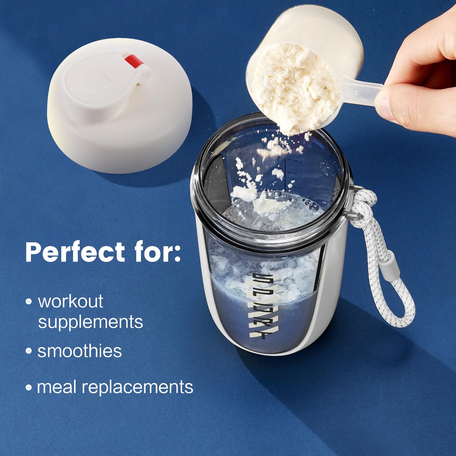 20oz Leak Proof Protein Shaker Bottle - Gym & Workout Shaker Cup for Protein Shakes, Pre-Workout Drinks & Weight Loss Supplements | Perfect for Fitness, Bodybuilding & Healthy Lifestyle