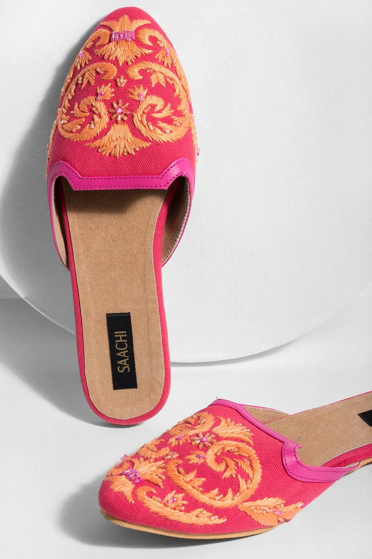 Comfortable Pool Embroidered Mule Slippers for Women - Soft House Shoes for Indoor & Outdoor Use - Perfect for Beach, Spa, and Lounging at Home