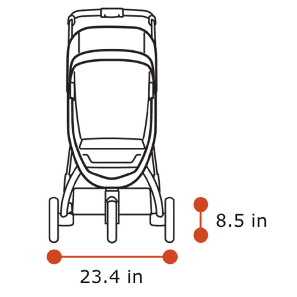 Thule Spring Compact Stroller - Lightweight Travel Stroller for Toddlers | Foldable & Easy to Carry | Perfect for Air Travel, Shopping & City Walks