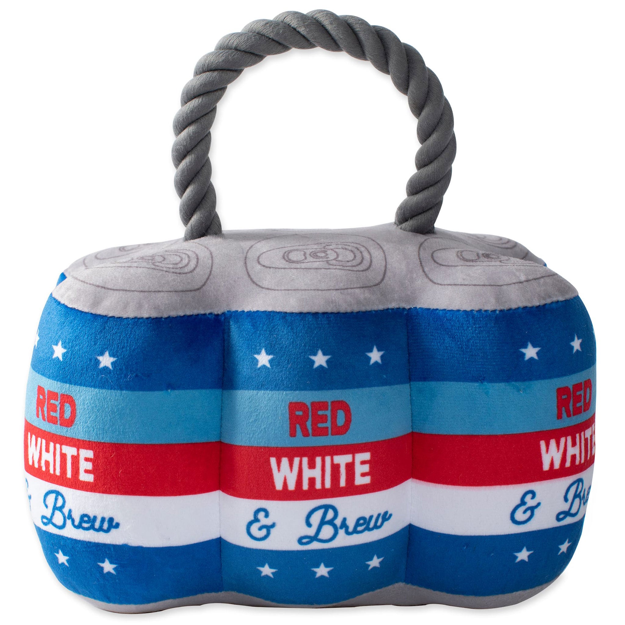 Red White & Brew Fringe Dog Toys - Fun Chew Toys for Small & Large Dogs - Perfect for Playtime, Training & Gifting