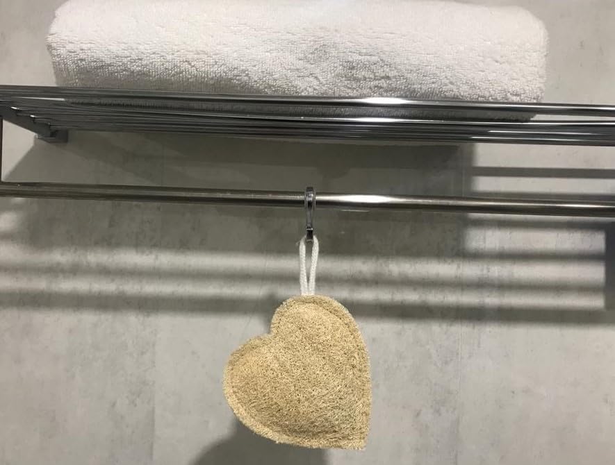 100% Natural Sun-Dried Vegetable Loofah Sponge for Bath & Shower - Eco-Friendly Exfoliating Scrubber for Dead Skin Removal | Plastic-Free, Chemical-Free, Cruelty-Free | Pack of 2 | Perfect for Sensitive Skin & Sustainable Bath Routine