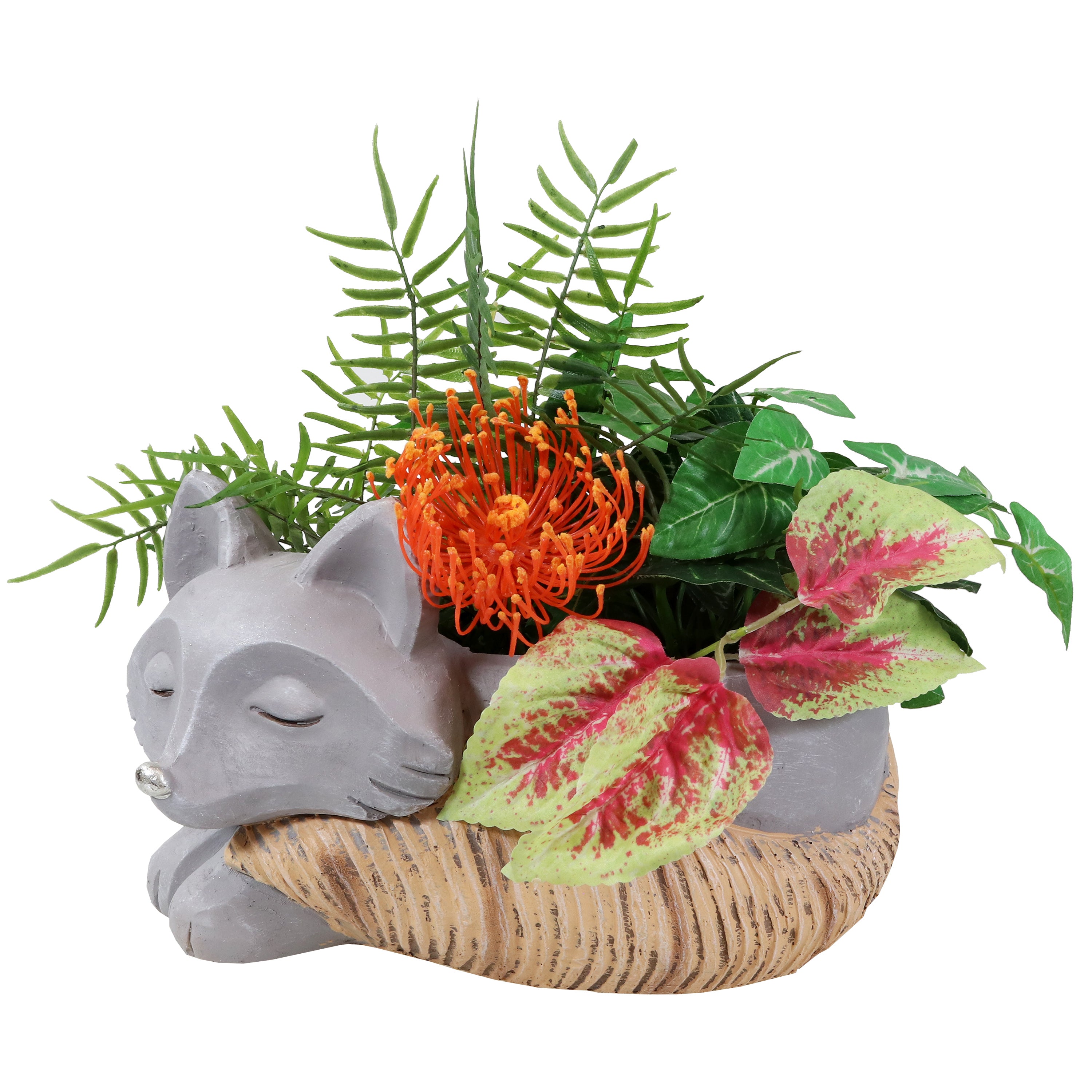 Sunnydaze Finley the Fox Indoor Planter Statue - 8