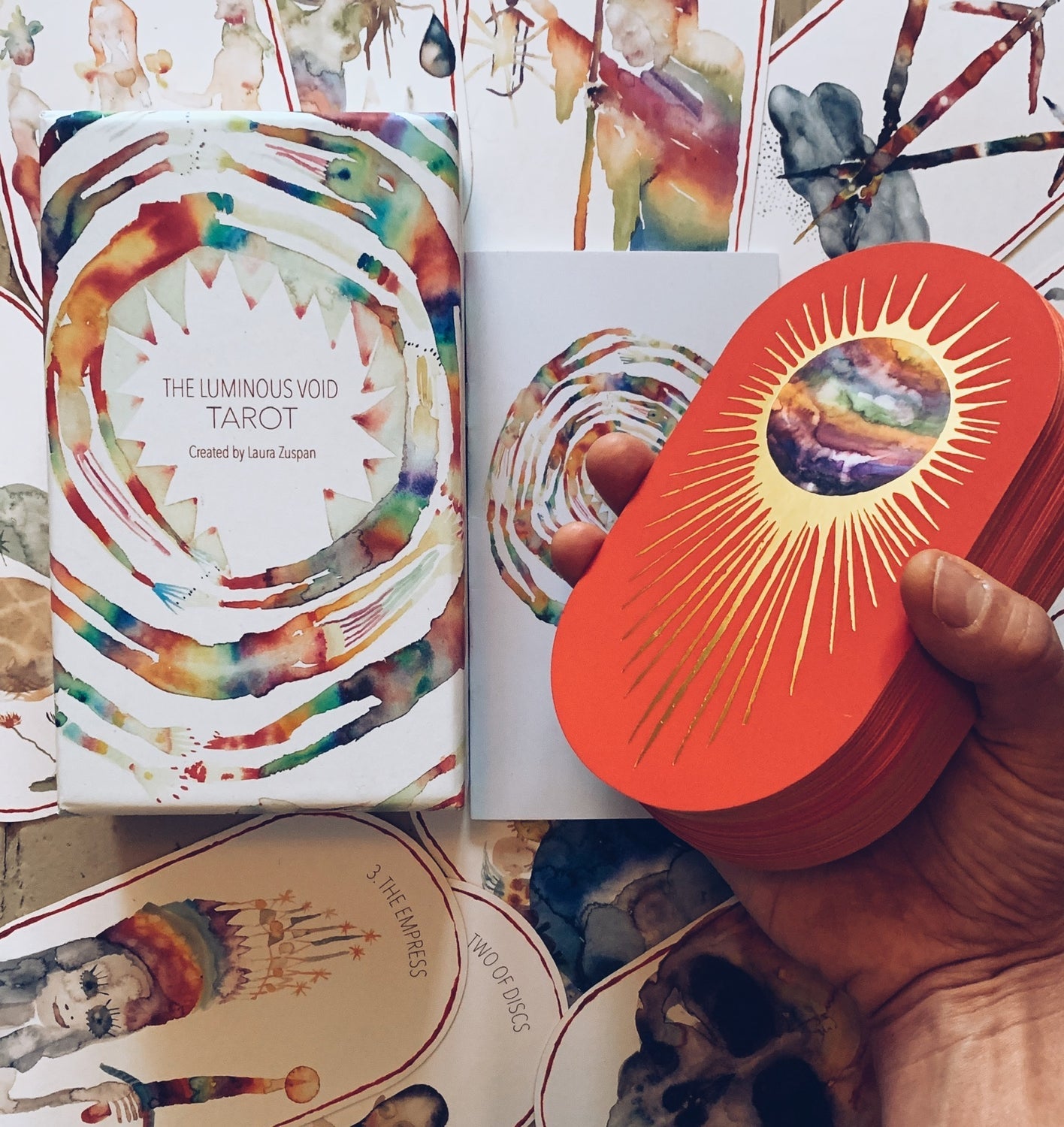 Luminous Void Tarot Deck - 78-Card Mystical Tarot Set with Guidebook for Divination, Spiritual Growth & Self-Discovery | Perfect for Beginners & Professional Readers (Meditation, Gift, Ritual Use)