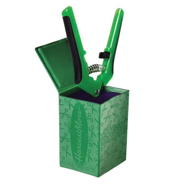 Harvest More Scissor Scrubber - Heavy Duty Kitchen Shears with Herb Cutter & Cleaning Brush - Perfect for Cooking, Gardening, and Food Prep