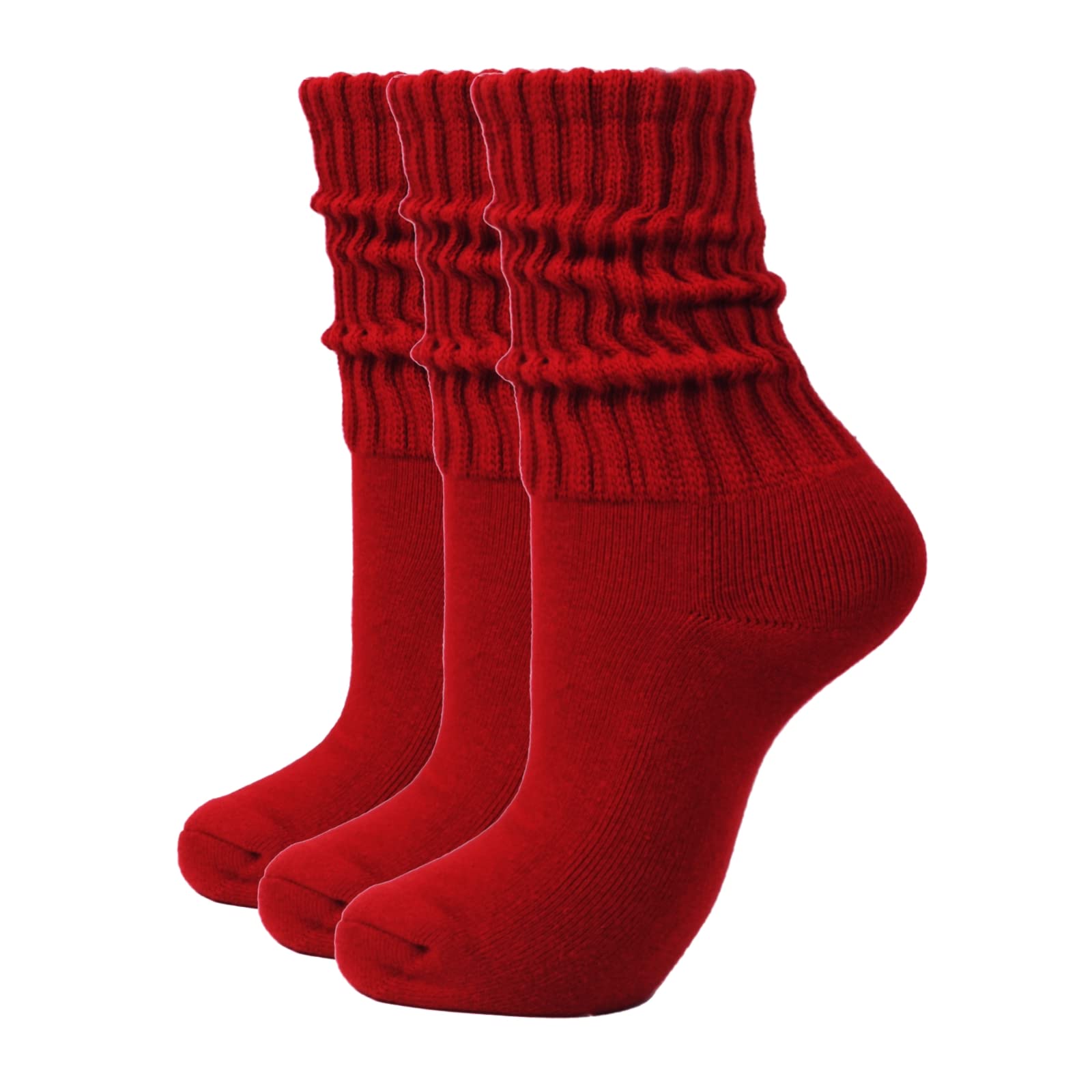 Intgoodluckycc Women's Slouch Scrunch Socks - High Tube Socks for Casual Wear, Fashion Outfits & Everyday Comfort
