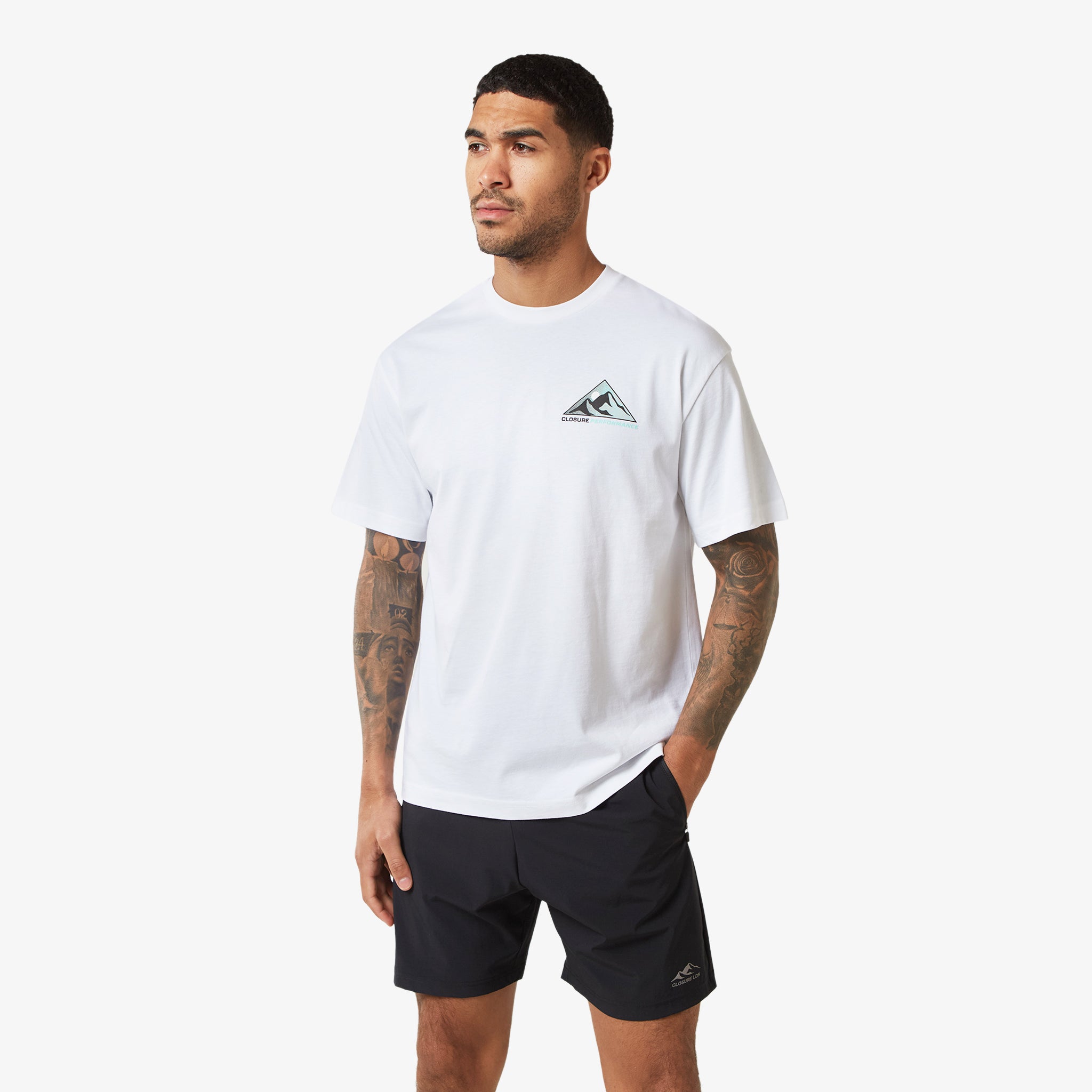 3 Pack Bitmap Logo Graphic T-Shirts for Men - Black, Grey, White Cotton Tees - Casual Streetwear & Everyday Wear