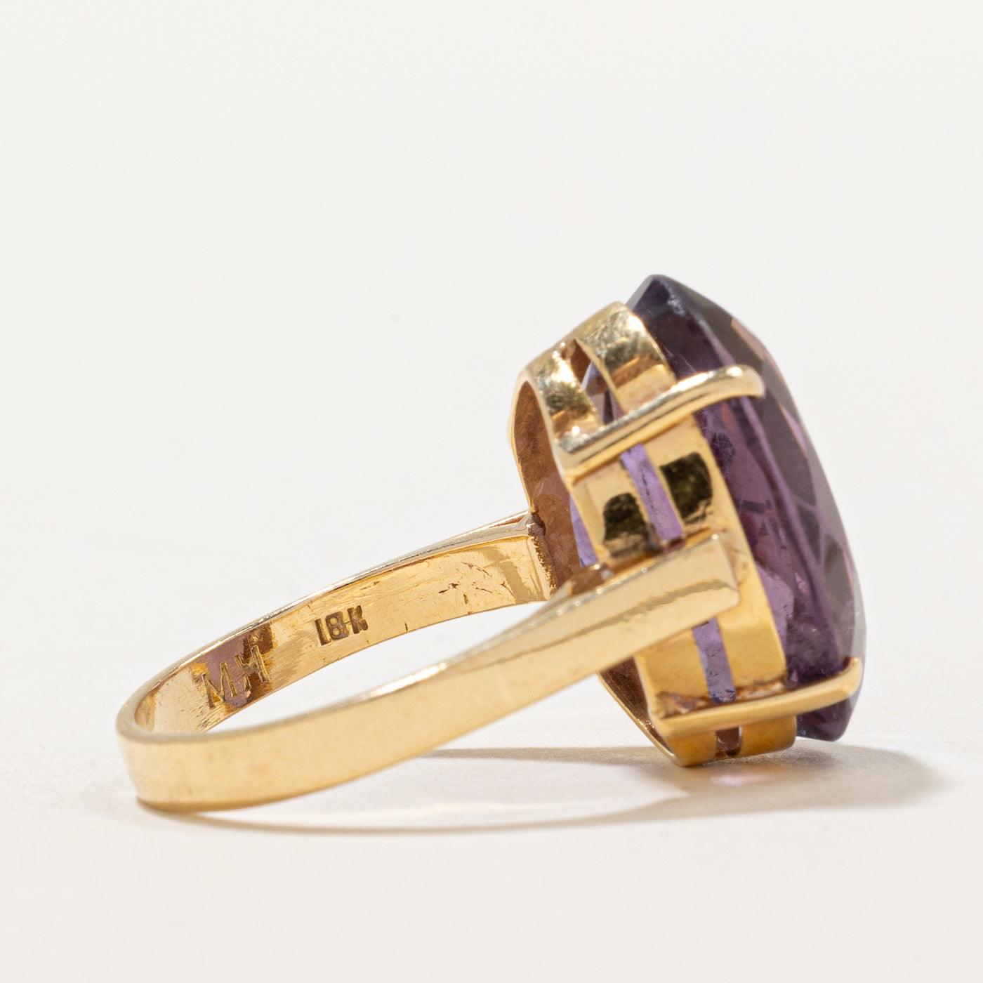 12.00ct Amethyst Cocktail Ring for Women - Size 6.5 - Elegant Purple Gemstone Statement Ring for Evening Parties, Weddings & Special Occasions