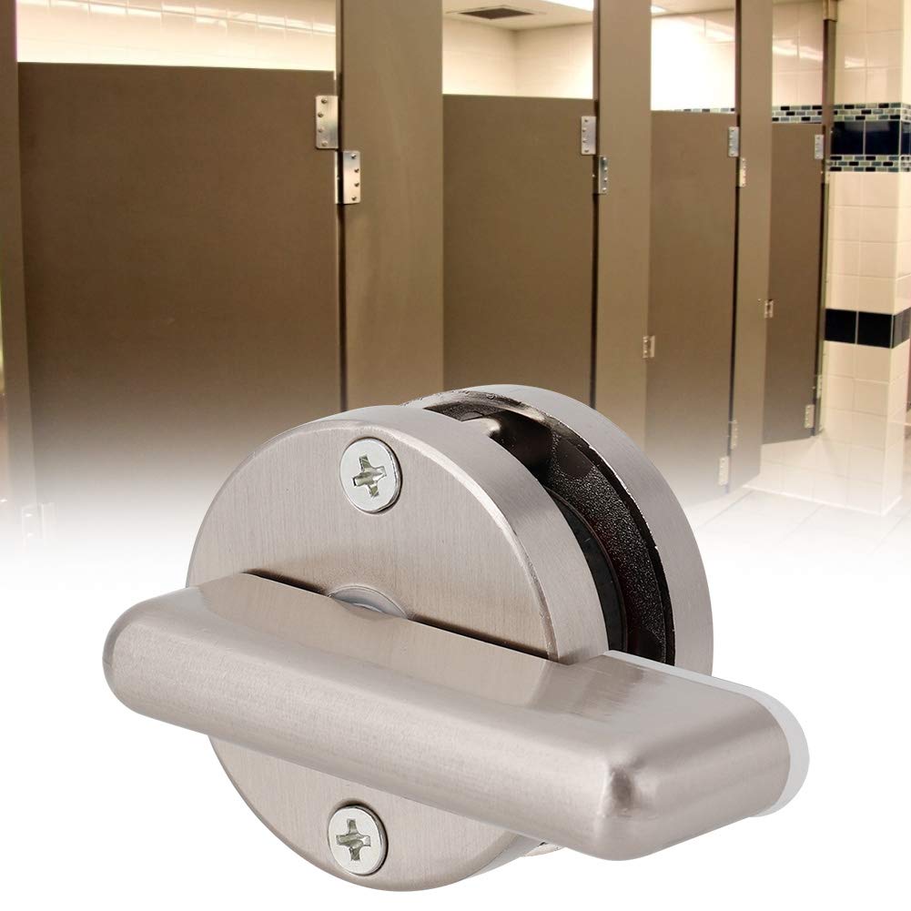 MY-402 Stainless Steel Bathroom Toilet WC Indicator Deadbolt Lock - Vacant/Engaged Sign for Public Restroom & Toilet Partition Doors - Durable Door Lock for Commercial Restrooms, Offices & High-Traffic Areas