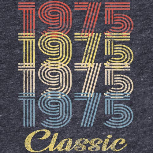 Vintage 1975 Retro 50th Birthday T-Shirt for Men - Classic 50th Birthday Gift Idea - Perfect for 50th Birthday Parties & Milestone Celebrations