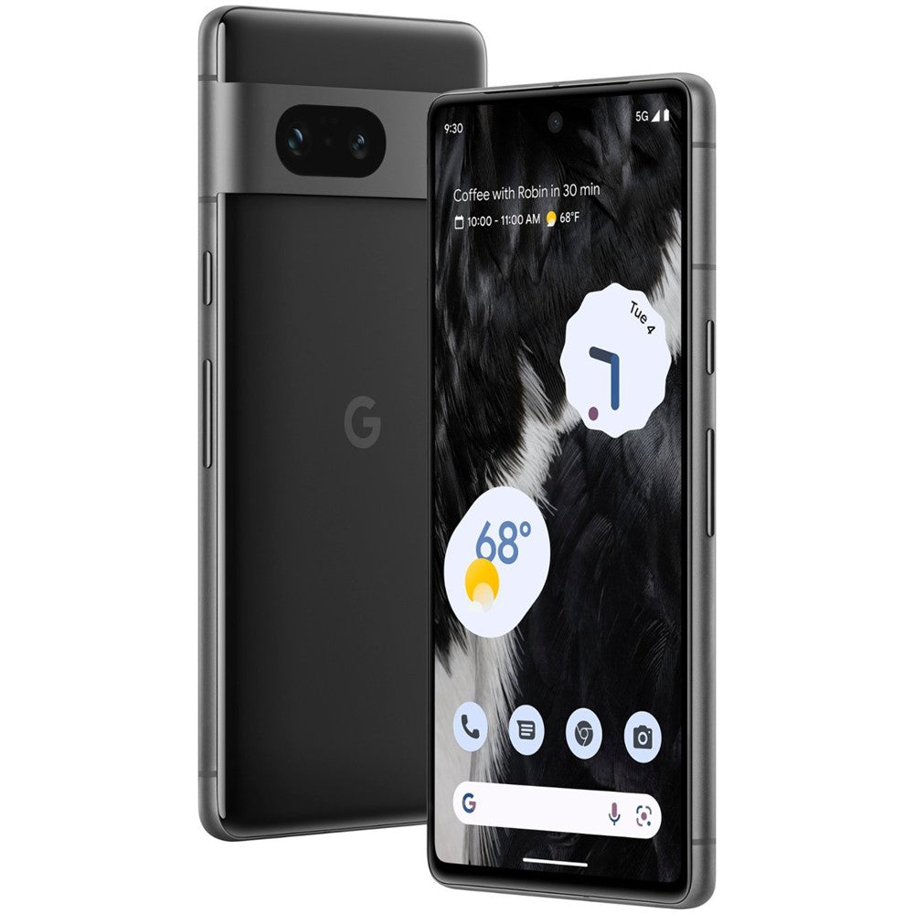 Google Pixel 7 128GB Unlocked Smartphone - AT&T Compatible, Obsidian Black (Renewed Like New) - Perfect for Photography, Streaming & Productivity