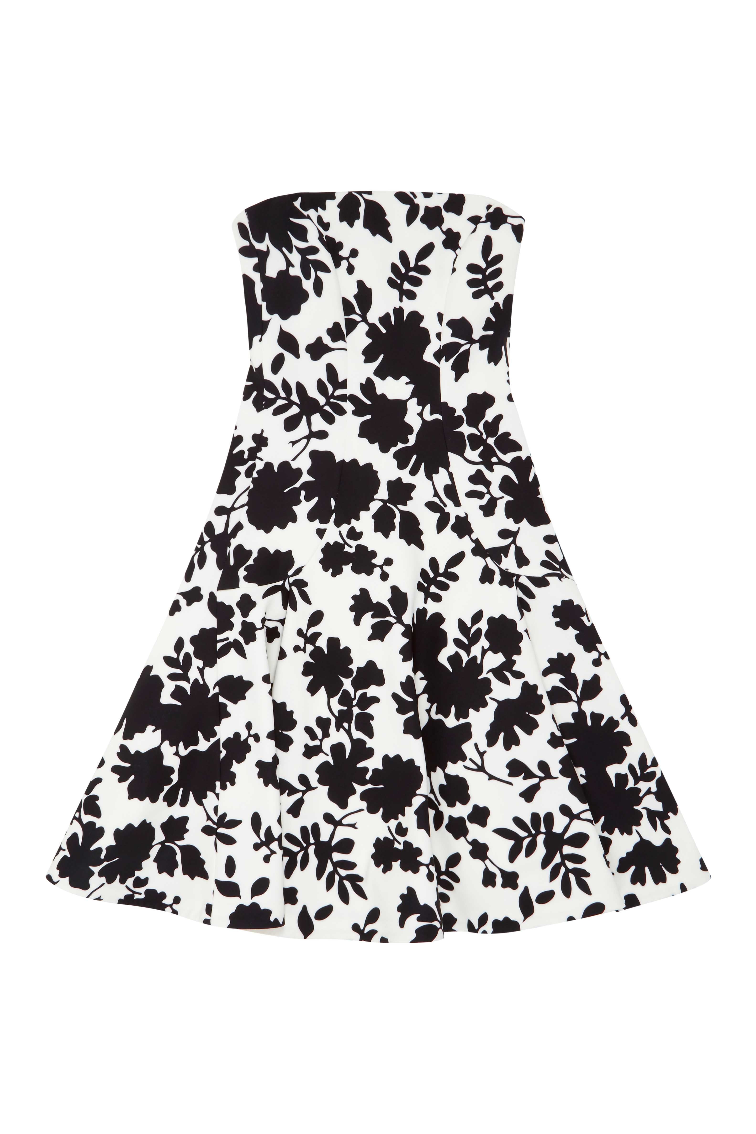 Floral Lace Bell Sleeve Dress - Elegant Black & White A-Line Dress for Women | Perfect for Weddings, Parties & Special Occasions