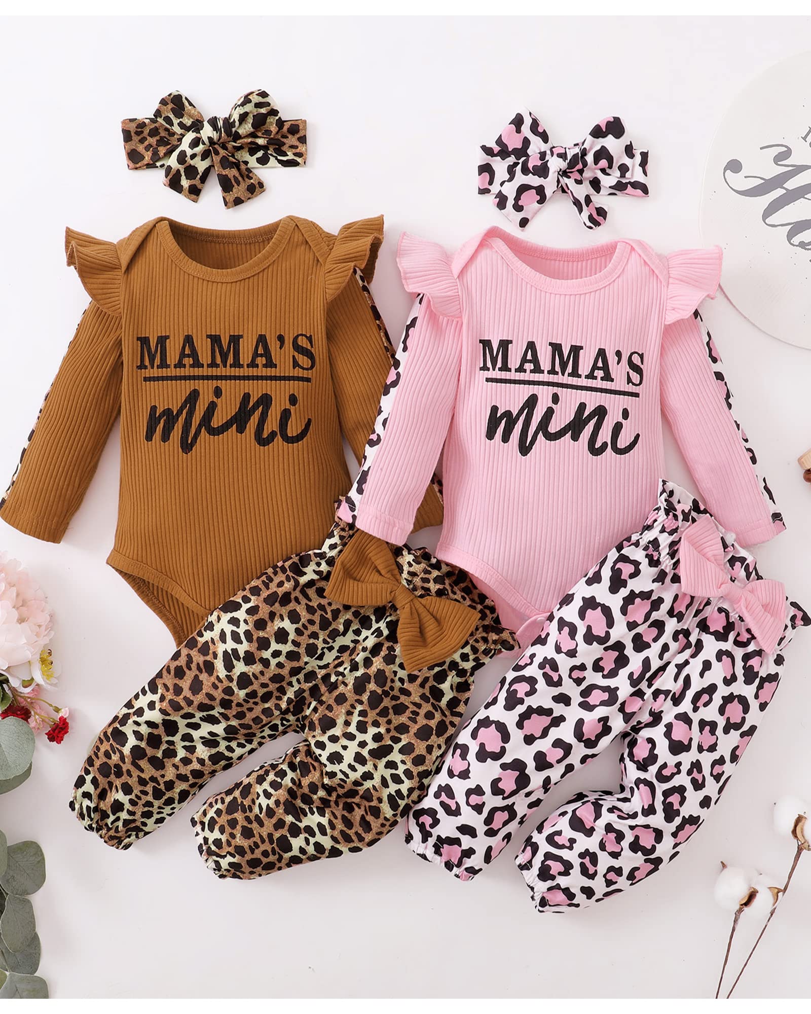 Adorable Infant Baby Girl Clothes Set - Soft Long Sleeve Romper & Pants Outfit for Newborns | Cozy Fall & Winter Baby Girl Fashion | Perfect for Photoshoots, Playdates & Special Occasions