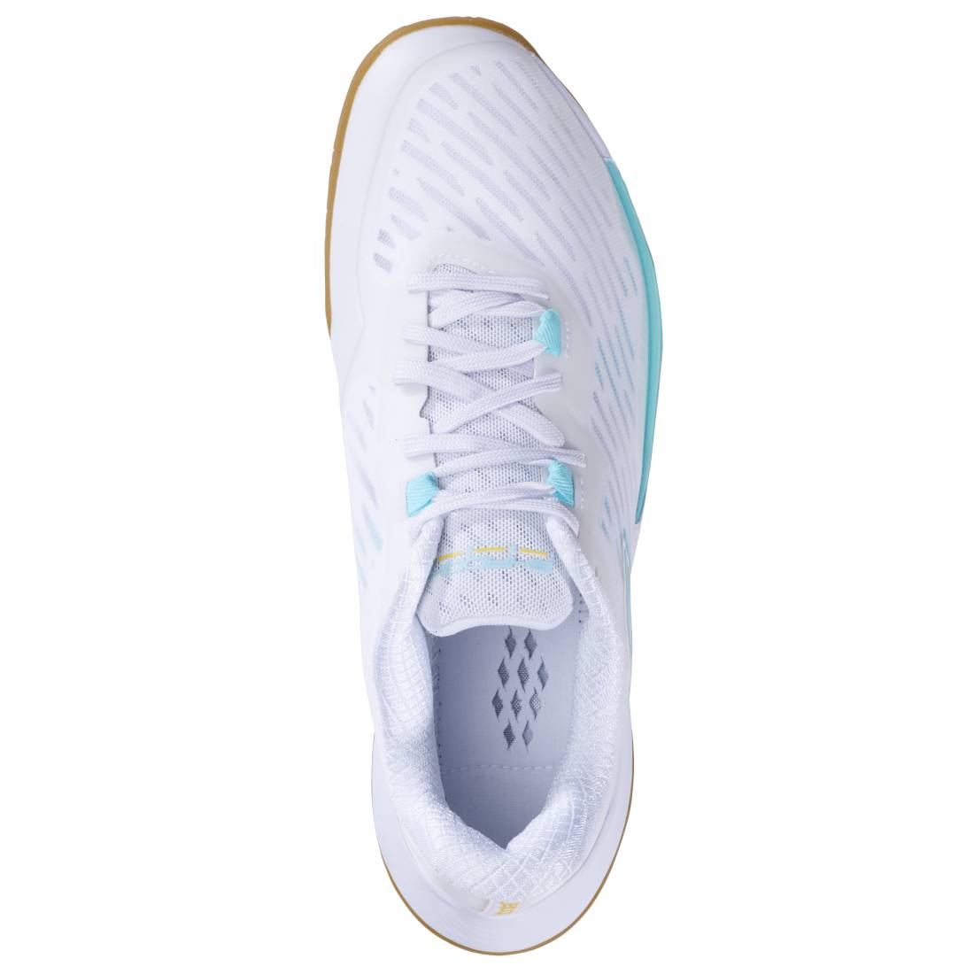 Babolat Shadow Tour Women's Indoor Court Shoes - White/Cockatoo - Lightweight Tennis Shoes for Women with Cushioning & Support - Perfect for Indoor Tennis, Badminton & Squash