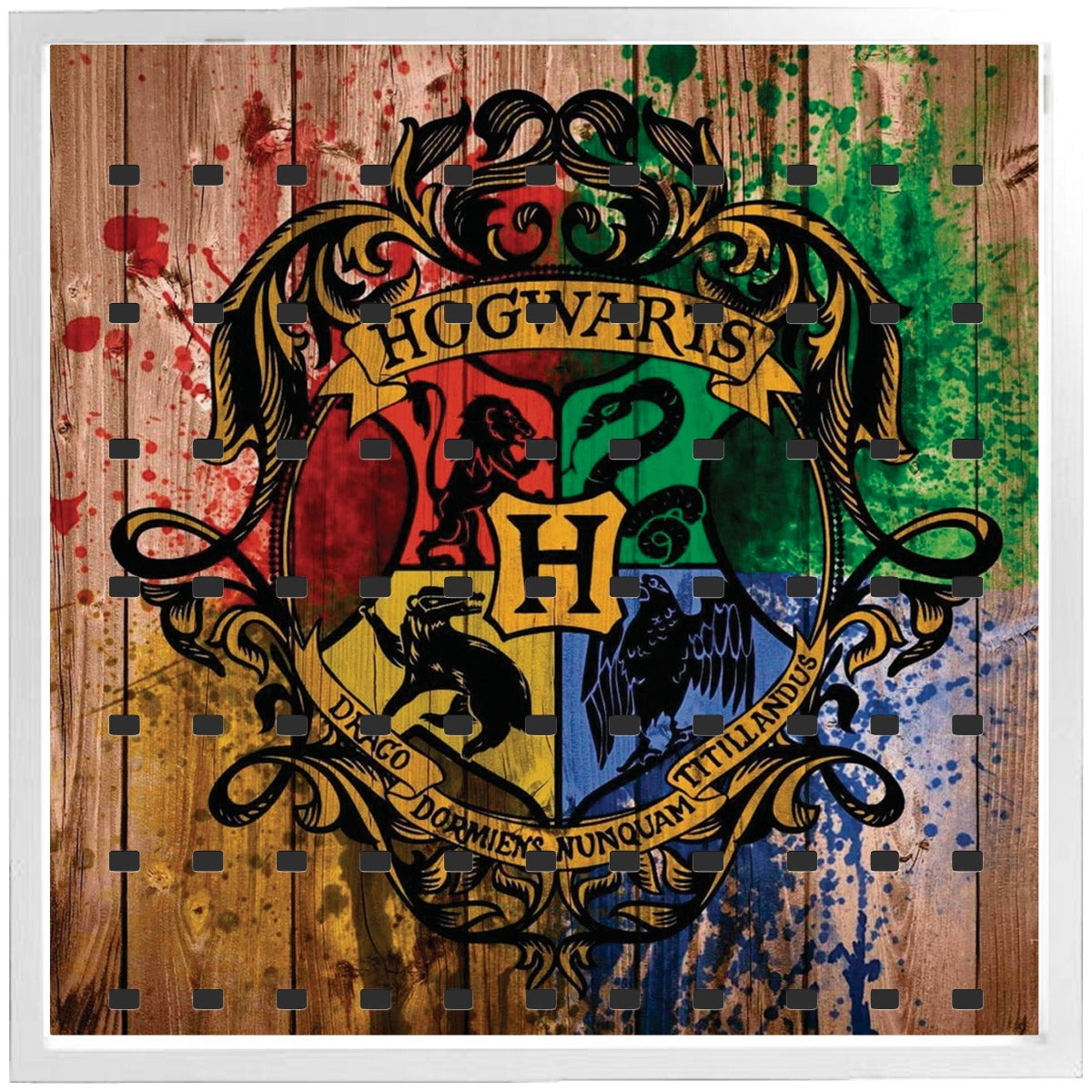 Hogwarts Houses Display Frame for LEGO® Harry Potter Minifigures - Perfect for Collectors & Home Decor - Showcase Your LEGO® Minifigures in Style