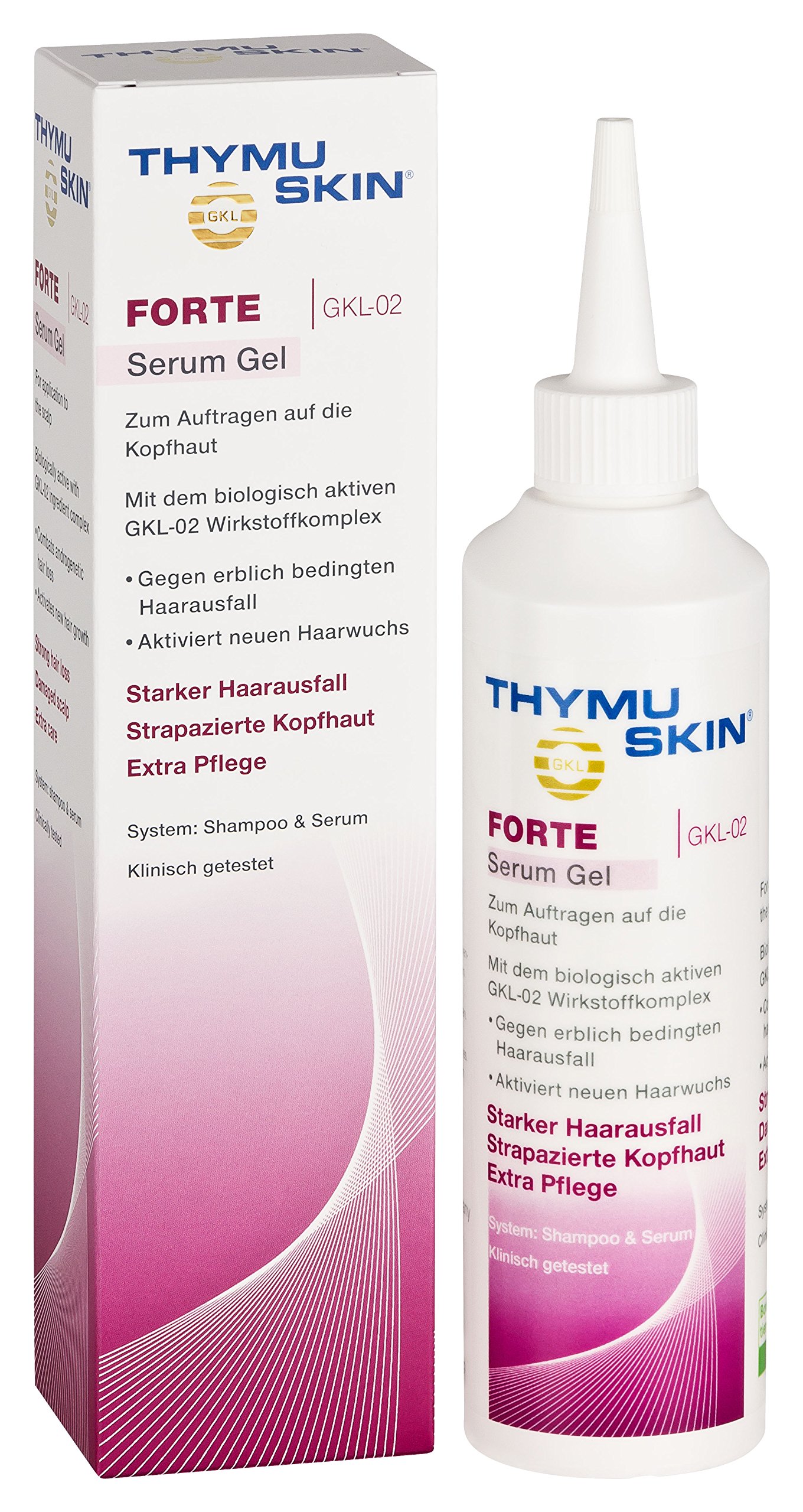 Thymuskin Forte Serum Gel 200ml - Hair Growth Treatment for Thinning Hair & Scalp Care - Perfect for Daily Use at Home or Salon