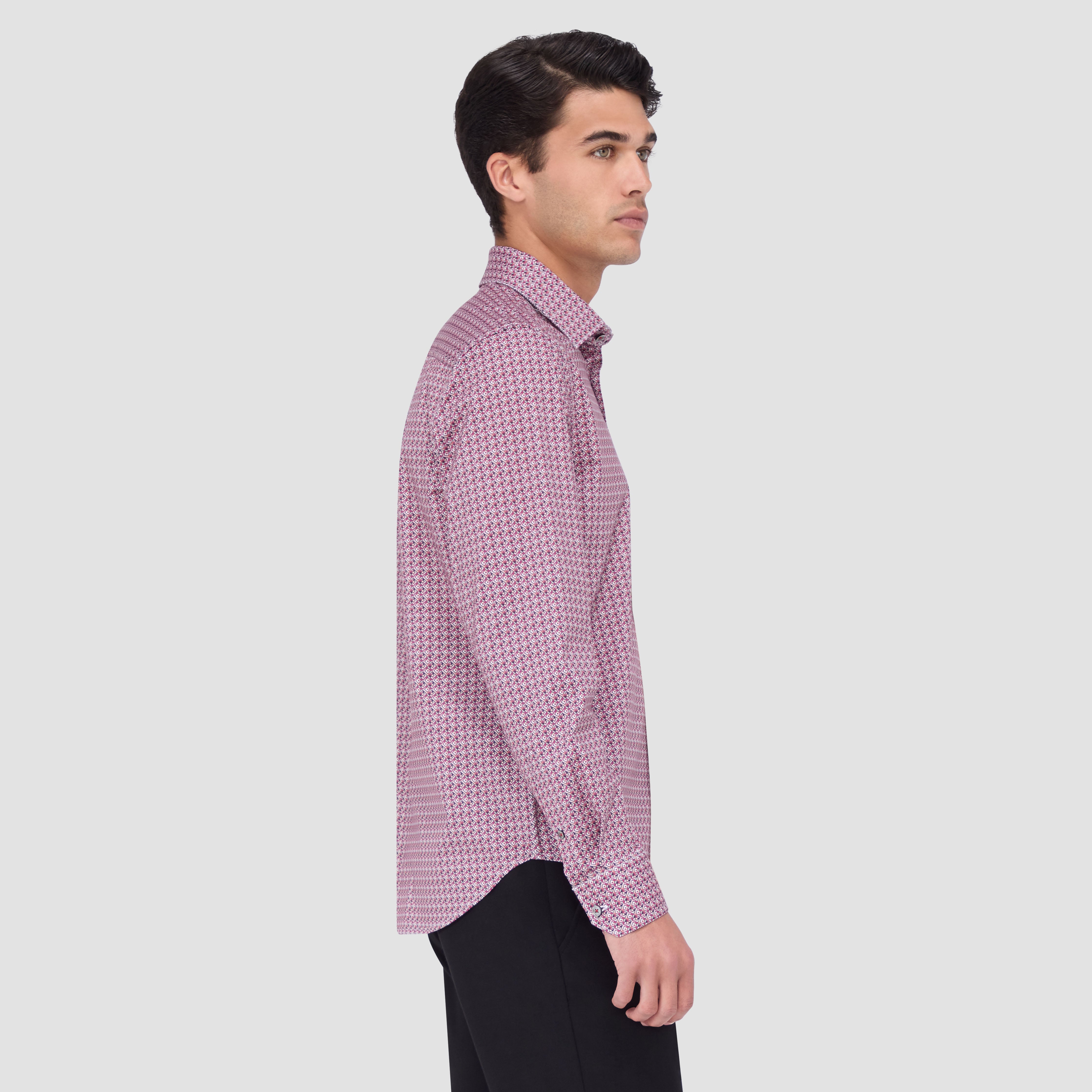 James Geometric Print Cotton Shirt for Men - Stylish Casual Button Down Shirt for Office, Party, and Everyday Wear
