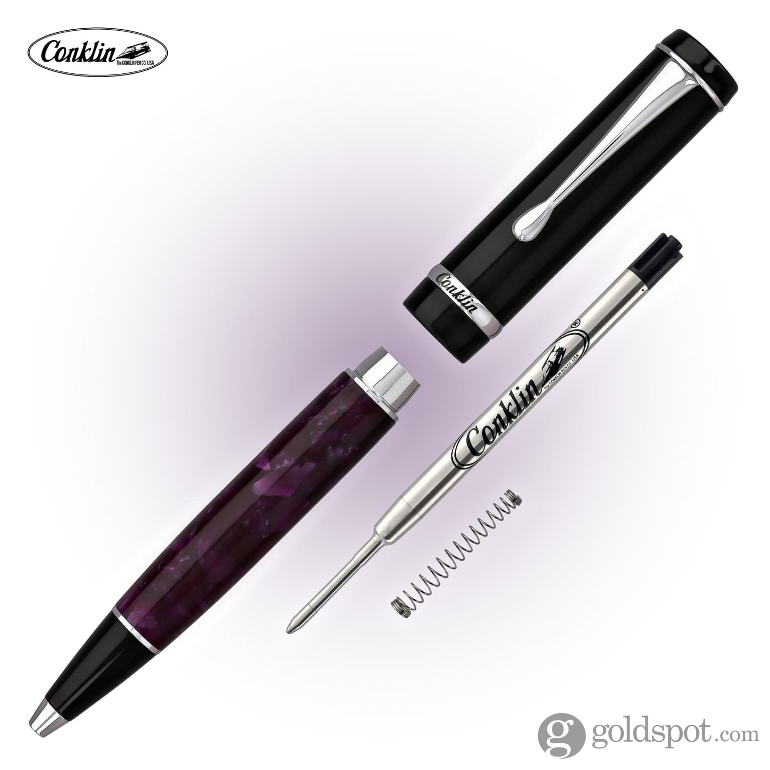 Conklin Duragraph Ballpoint Pen - Purple Nights Luxury Writing Instrument for Professionals & Students | Perfect for Office, Journaling & Gift Giving