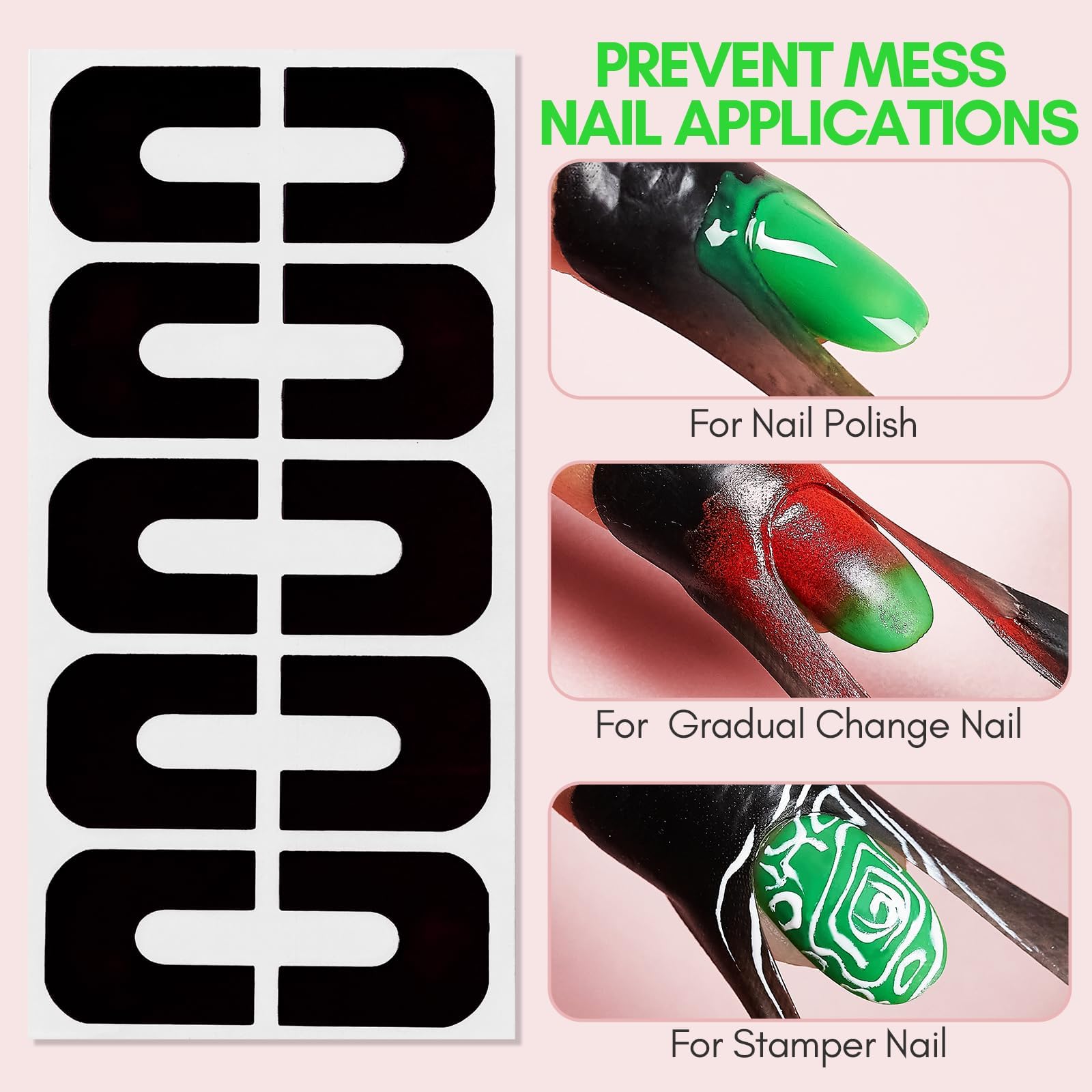 15-in-1 French Tip Nail Stamp Kit with Stamping Plate, Nail Art Stamper, Scraper & UV Lamp | DIY French Manicure & Nail Art Design for Home Salon & Professional Use