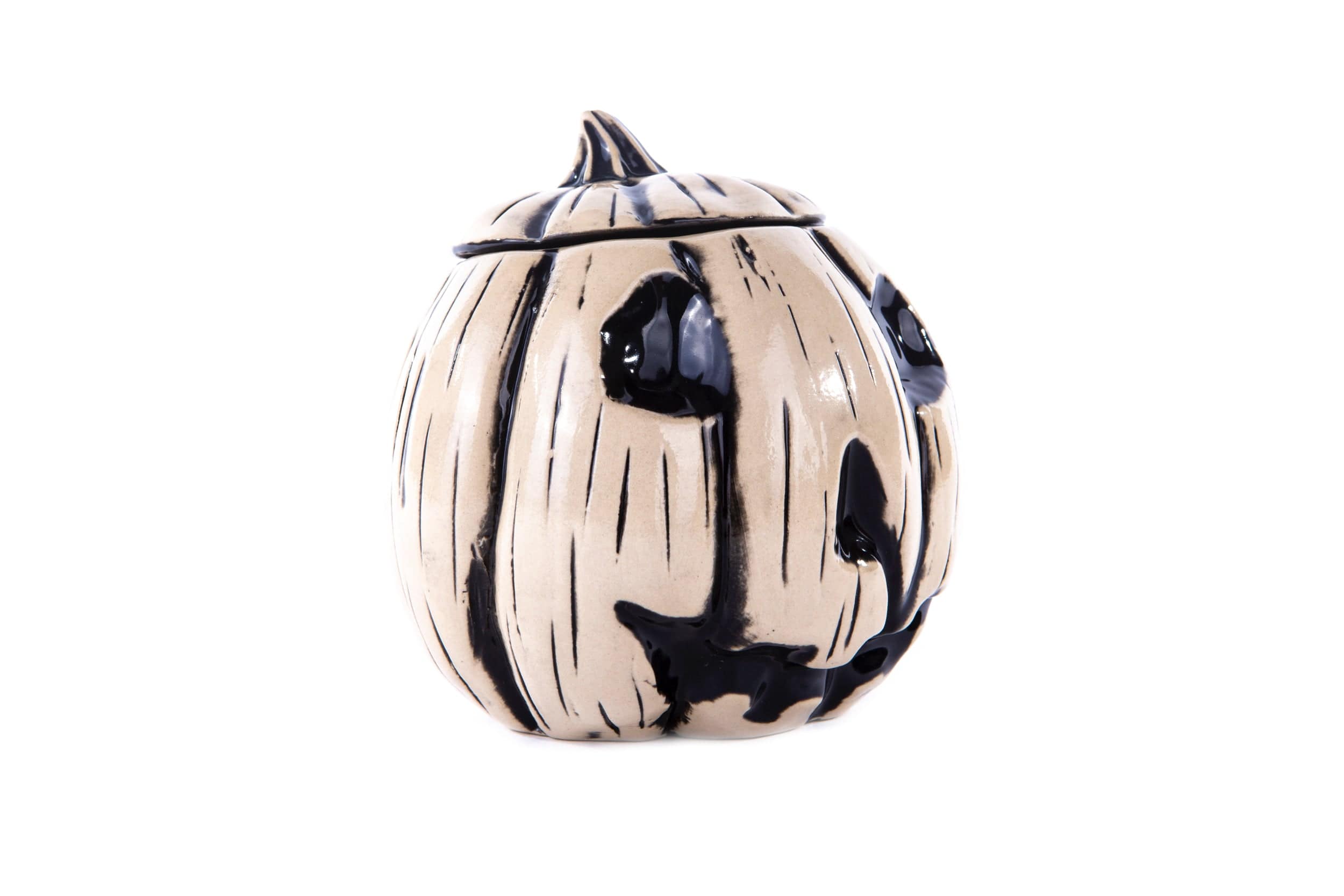 Halloween Tiki Mug (Beyond Fest Black) - Spooky Ceramic Cup for Halloween Parties, Themed Events & Tropical Drink Serving