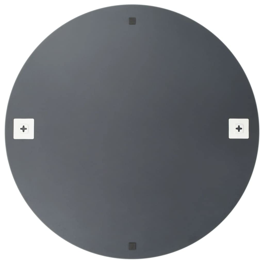 CHARMMA 31.5 Inch Round Frameless Bathroom Mirror - Shatterproof Glass for Vanity, Bedroom, and Modern Home Decor