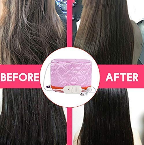 ZOQWEID Thermal Hair Spa Cap with Steamer - Nourishing Heat Treatment for Deep Conditioning, Hair Growth & Scalp Care - Pink Hair Steamer Cap for Women (Perfect for Salon, Home Spa & Self-Care Routine)
